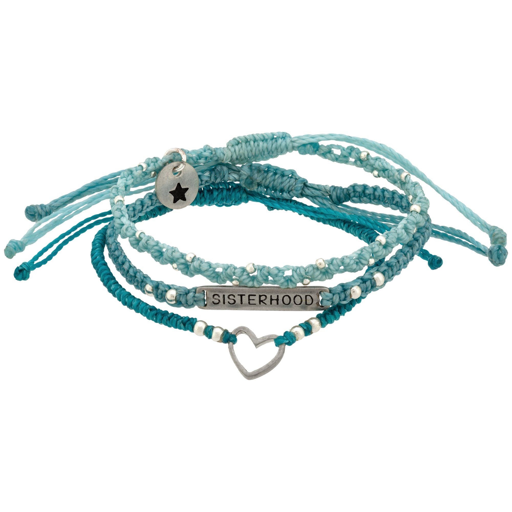 Premium Sisterhood Woven Bracelet Trio - Ultimate Bonding Gift