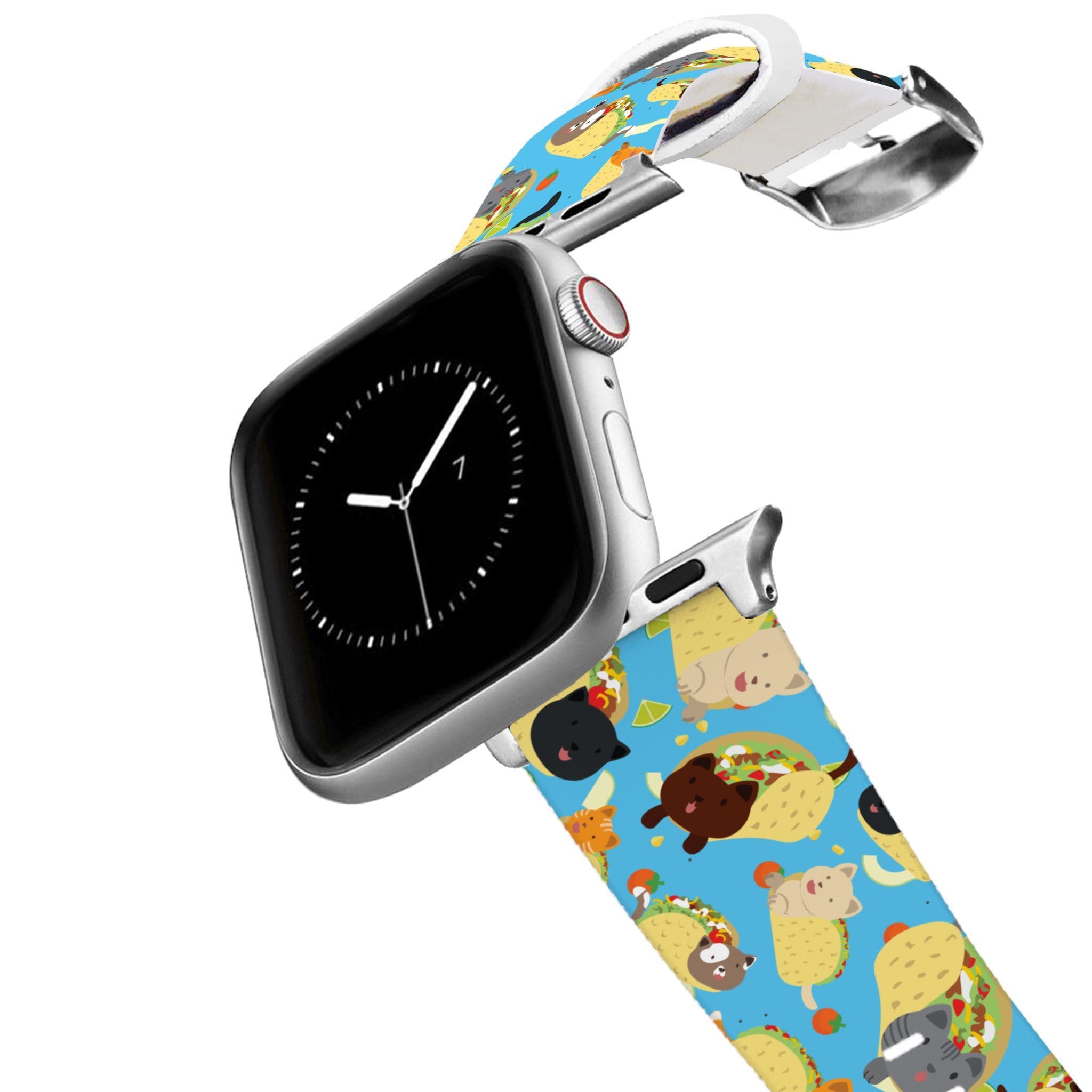 Ultimate Silver Taco Cat Apple Watch Band - Premium Comfort & Style