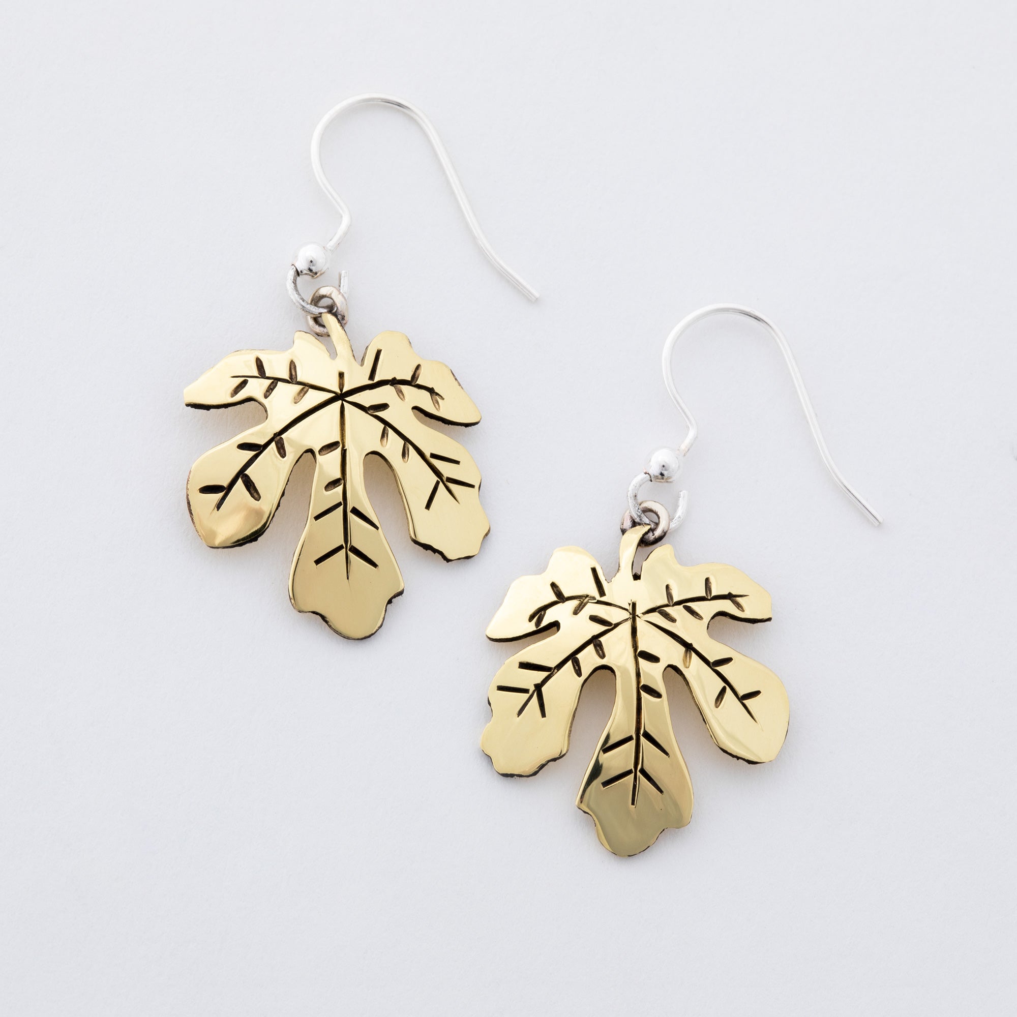 Premium Mixed Metal Falling Leaf Earrings - Ultimate Nature-Inspired Jewelry