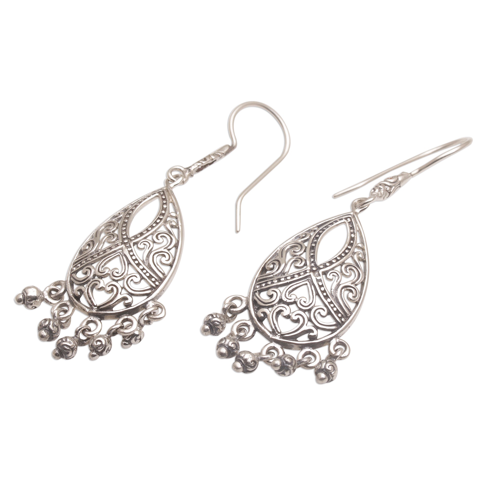 Premium Artisan Handmade 925 Sterling Silver Chandelier Earrings