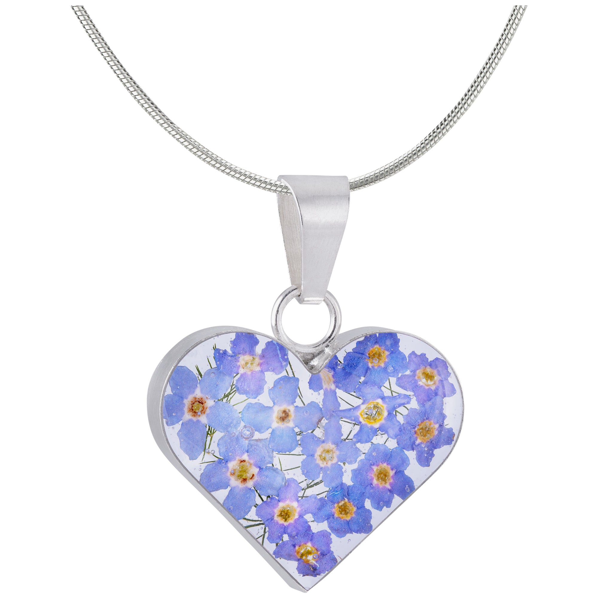 Premium Forget-Me-Not Sterling Silver Necklace - Ultimate Love Keepsake