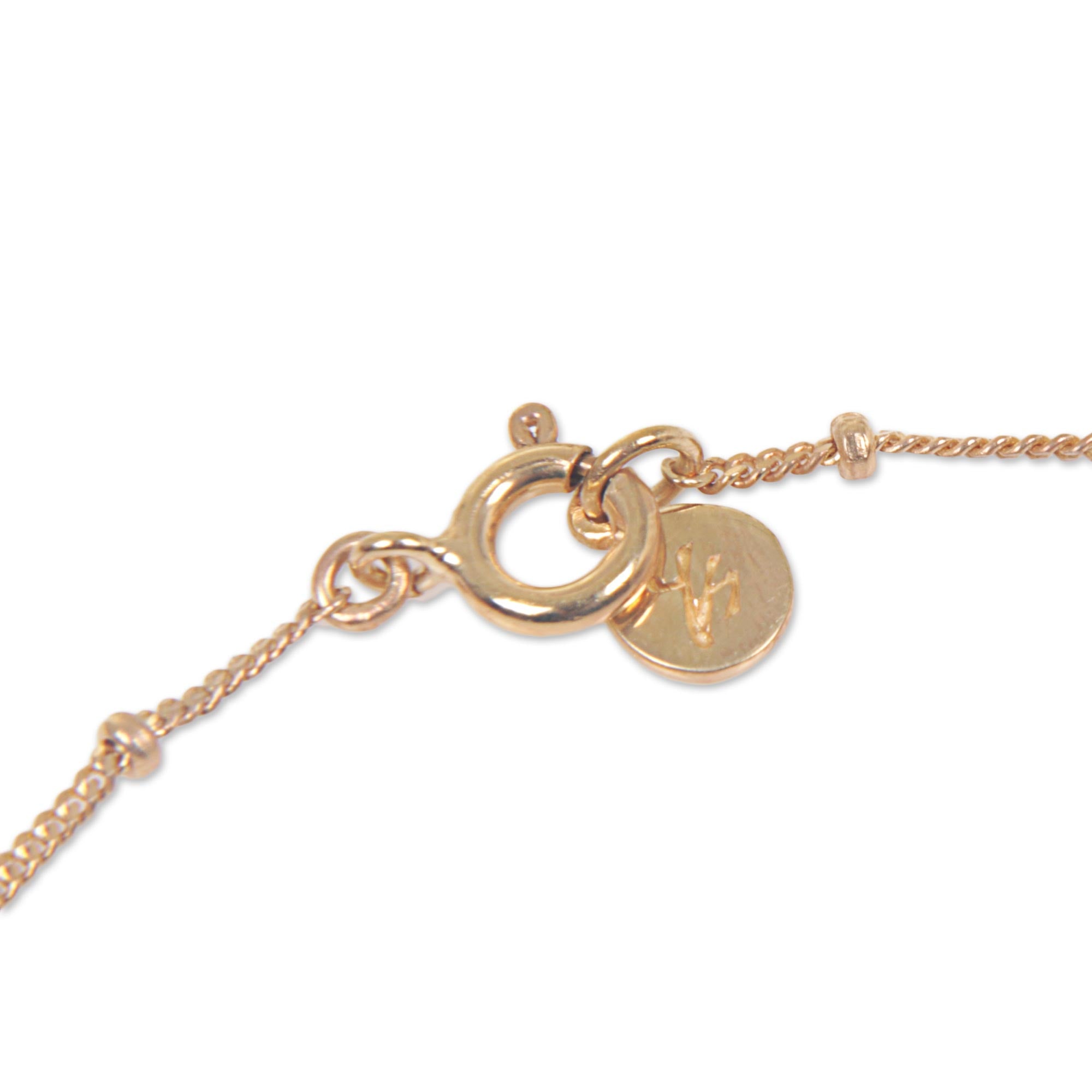 Premium Gold Om Pendant Bracelet - Handcrafted Sterling Silver with Balinese Design