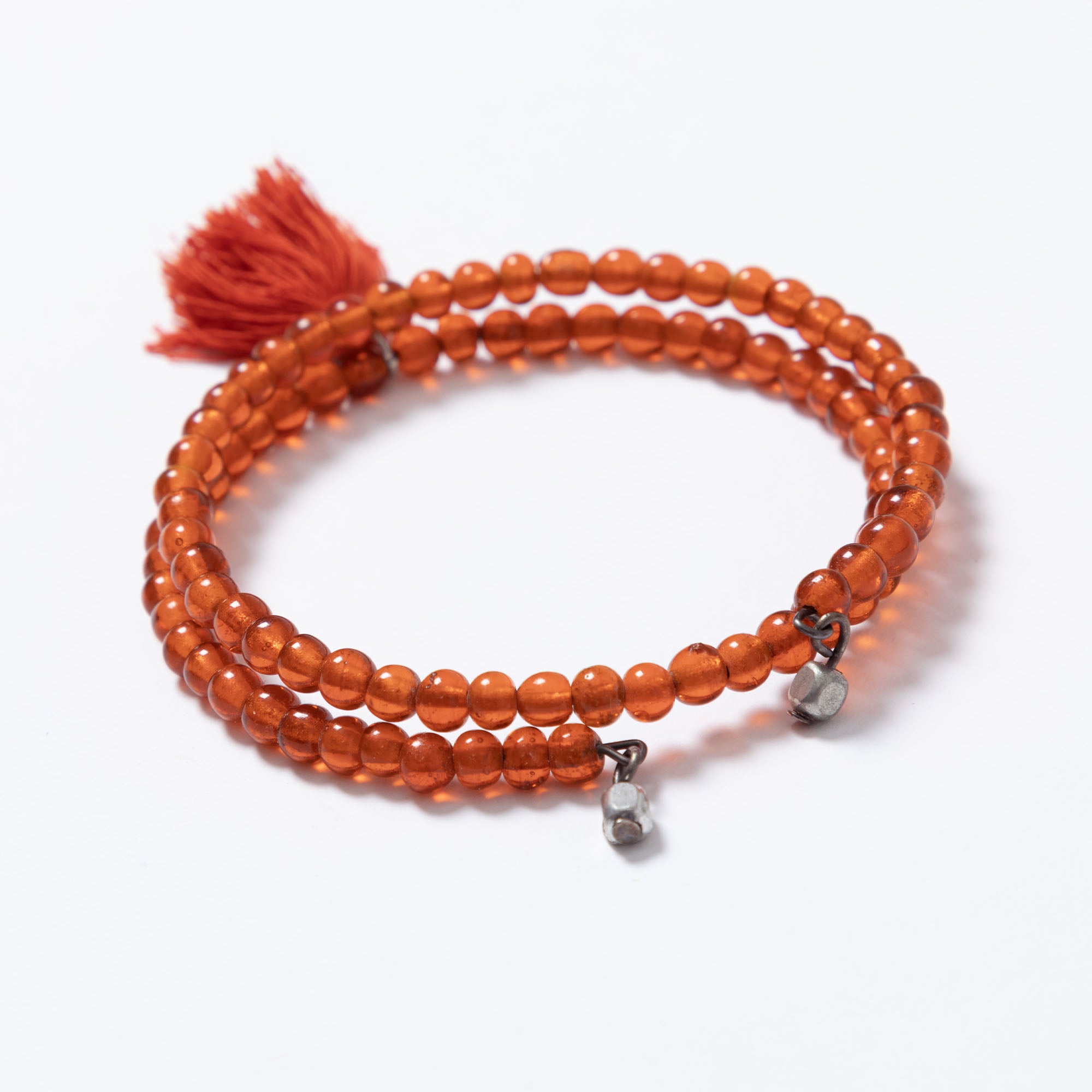 Premium Taj Tassel Glass Bead Bracelet - Bohemian Elegance