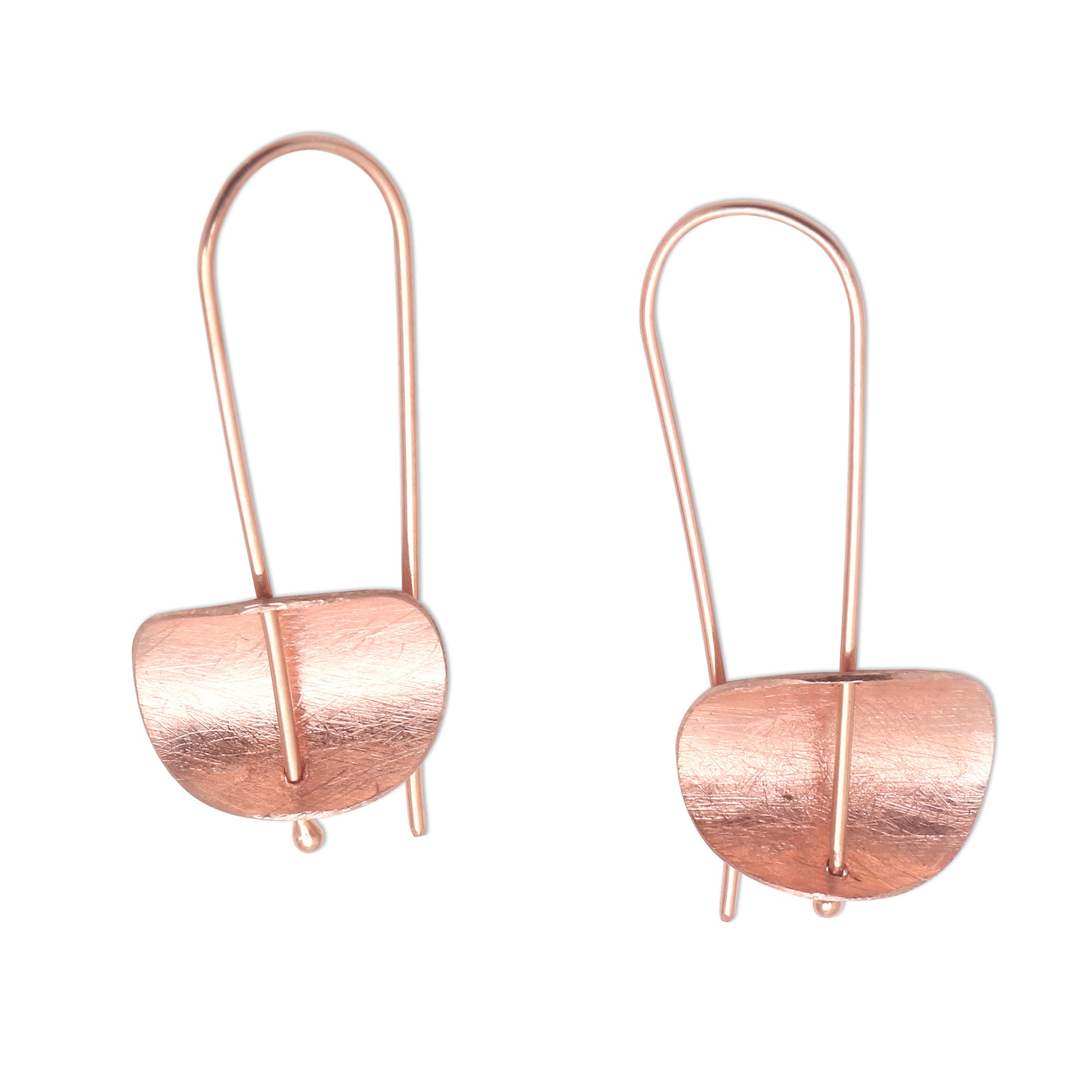 Premium Urban Minimalist Rose Gold Drop Earrings