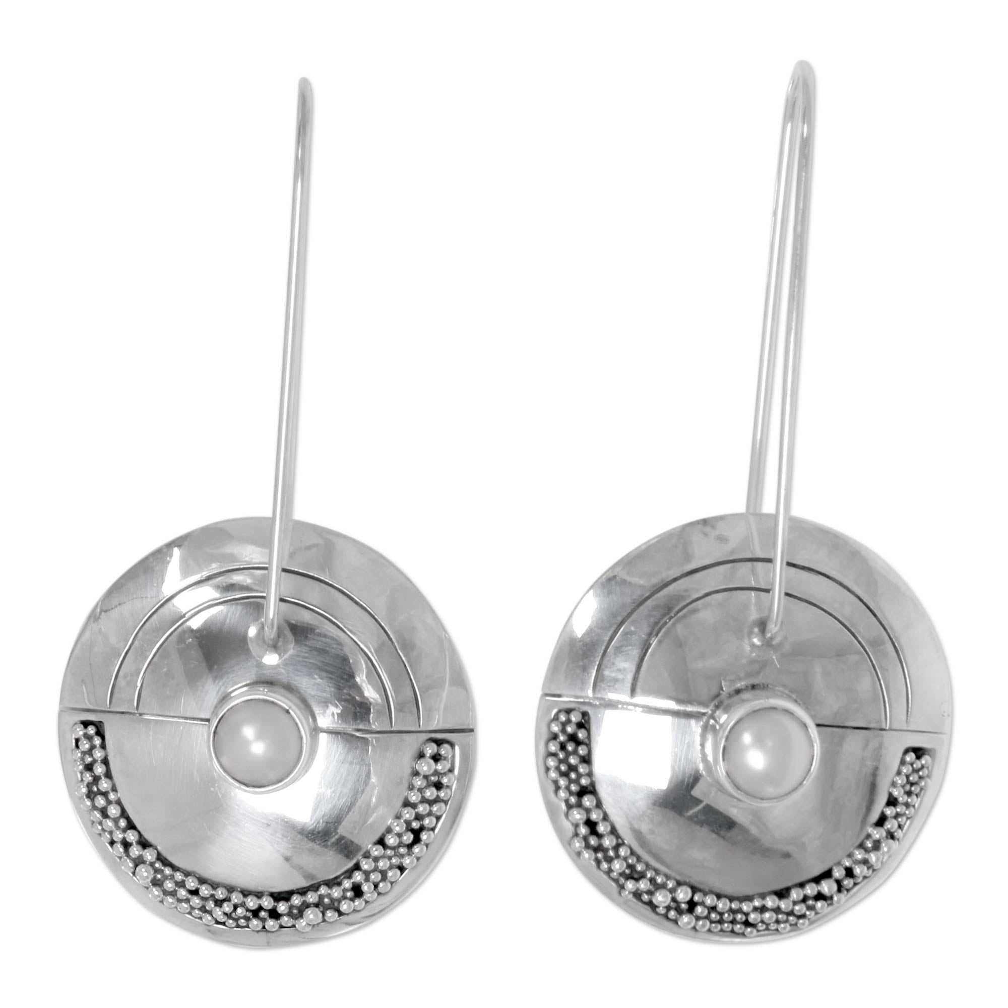 Premium Moonlight Sand Drop Earrings - Handmade Sterling Silver