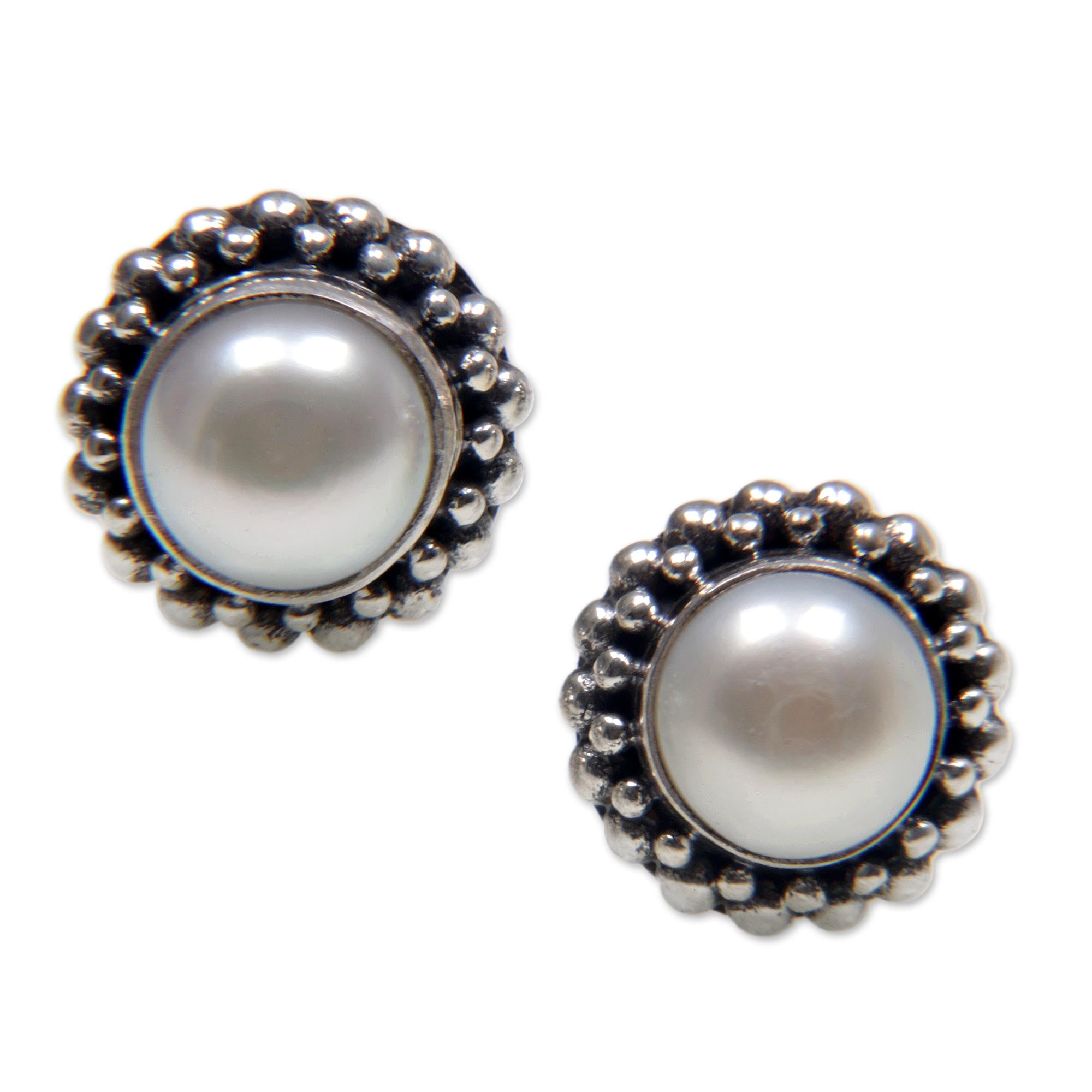 Premium Freshwater Pearl Stud Earrings - Ultimate Minimalist Jewelry