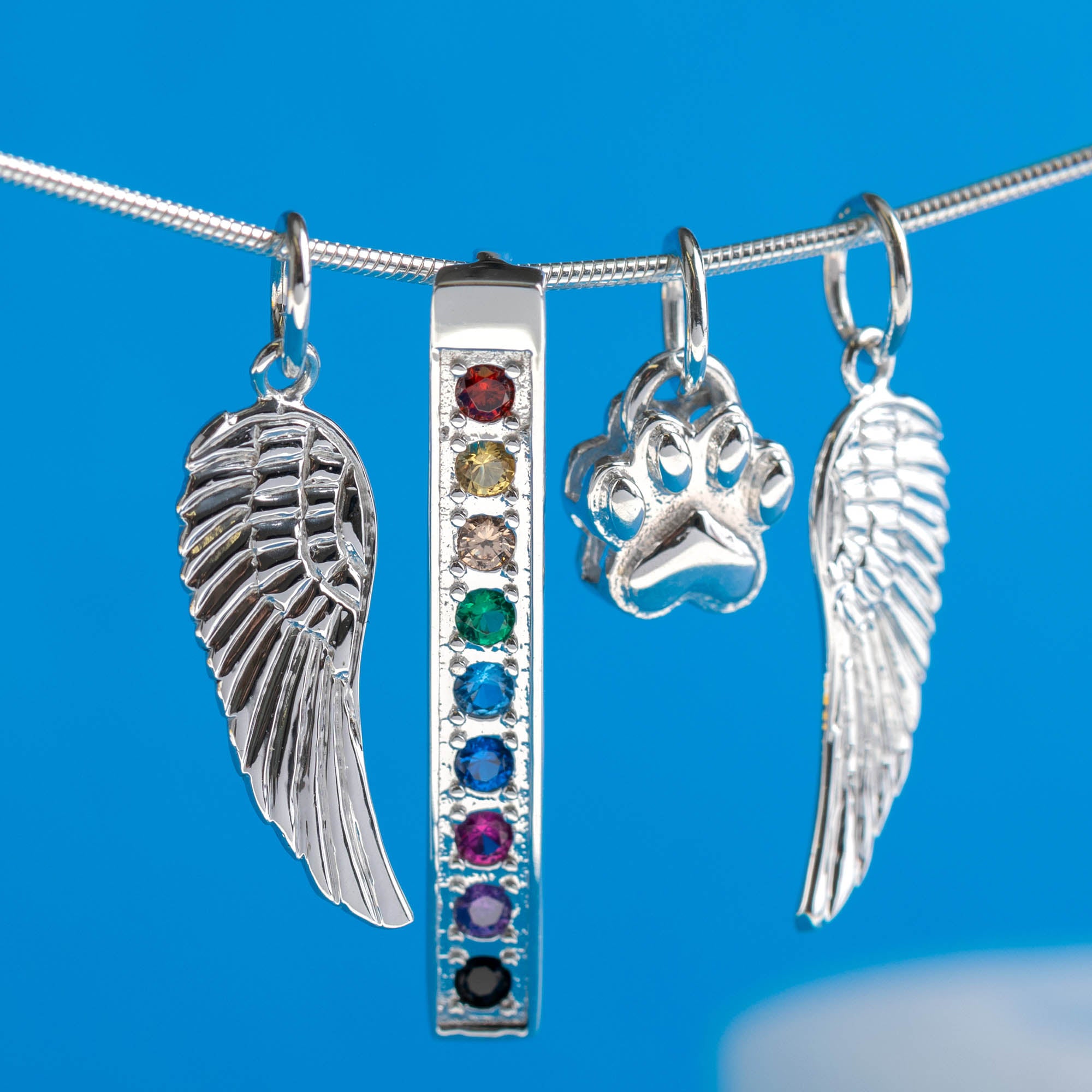 Ultimate Rainbow Bridge Memorial Necklace
