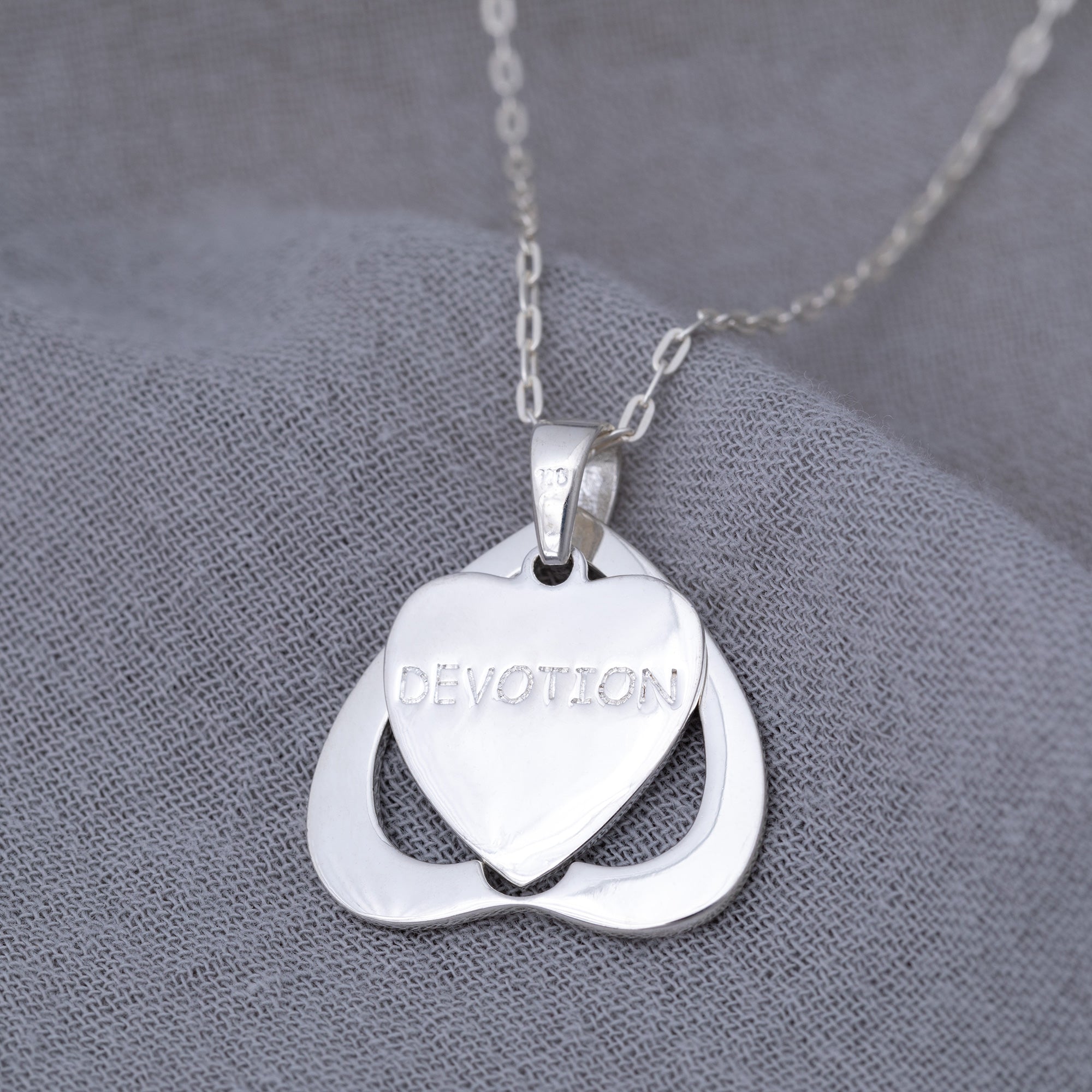 Premium Sterling Silver Tibetan Devotion Heart Necklace