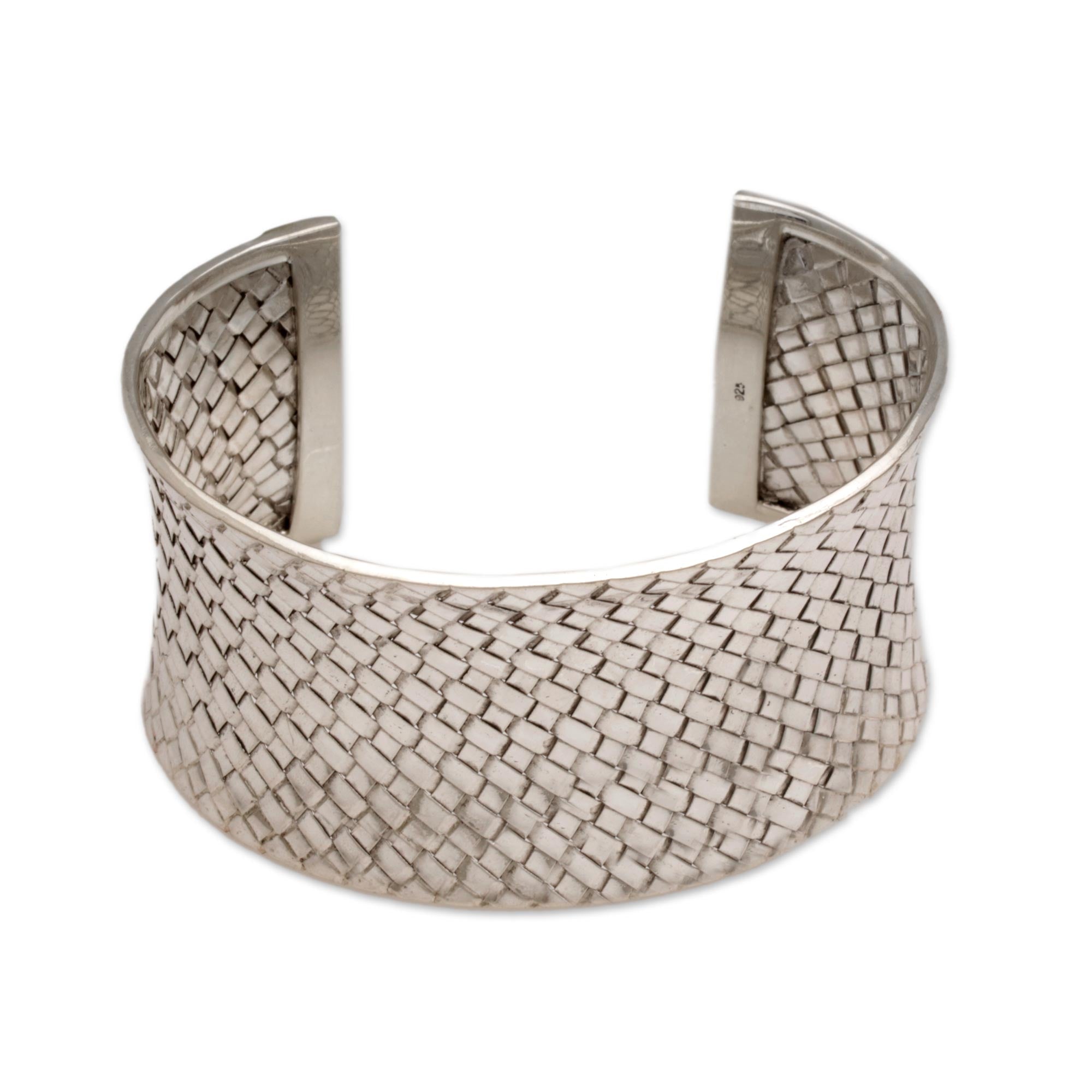 Ultimate Circle of Joy Sterling Silver Cuff Bracelet