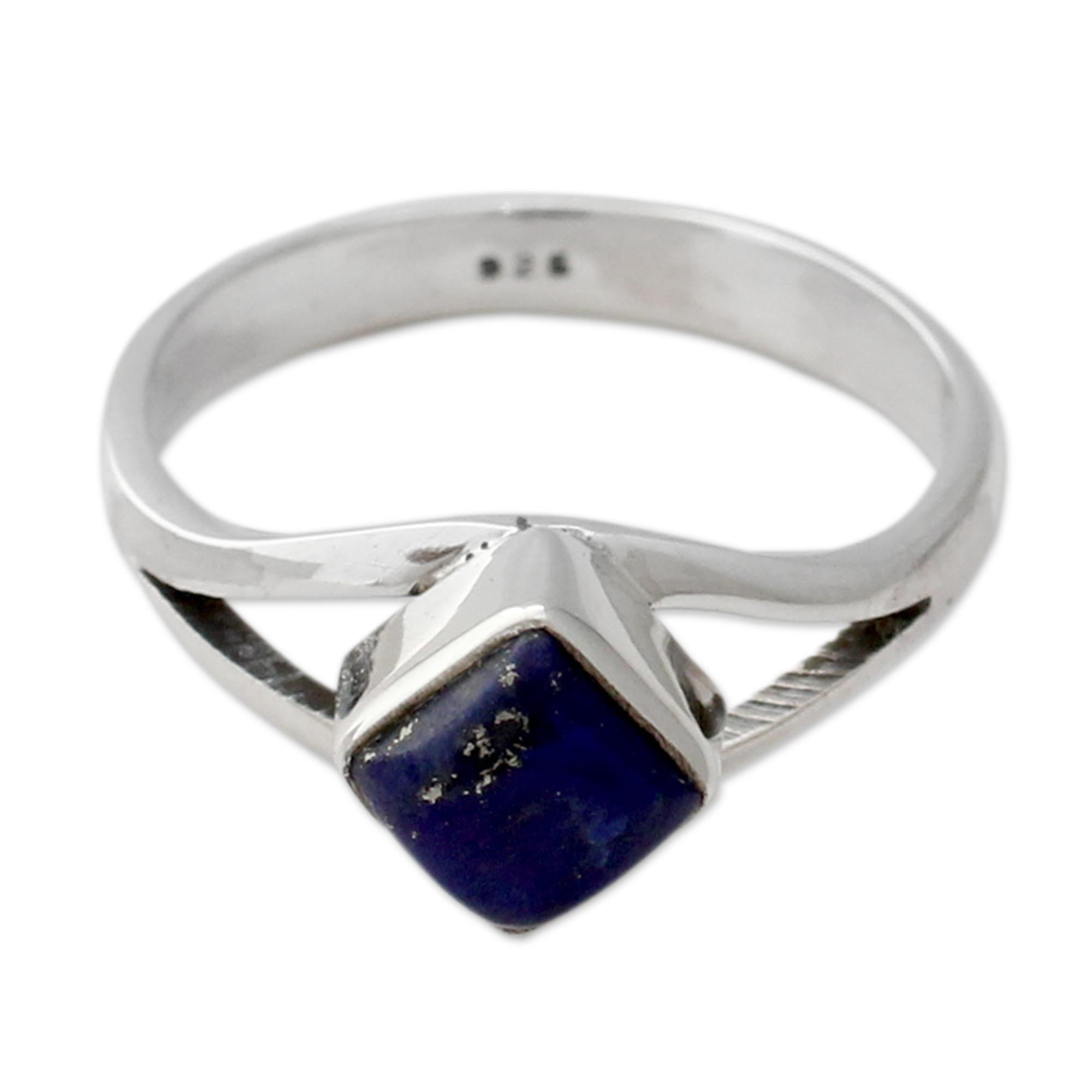 Premium Regal Blue Lapis Lazuli Sterling Silver Ring