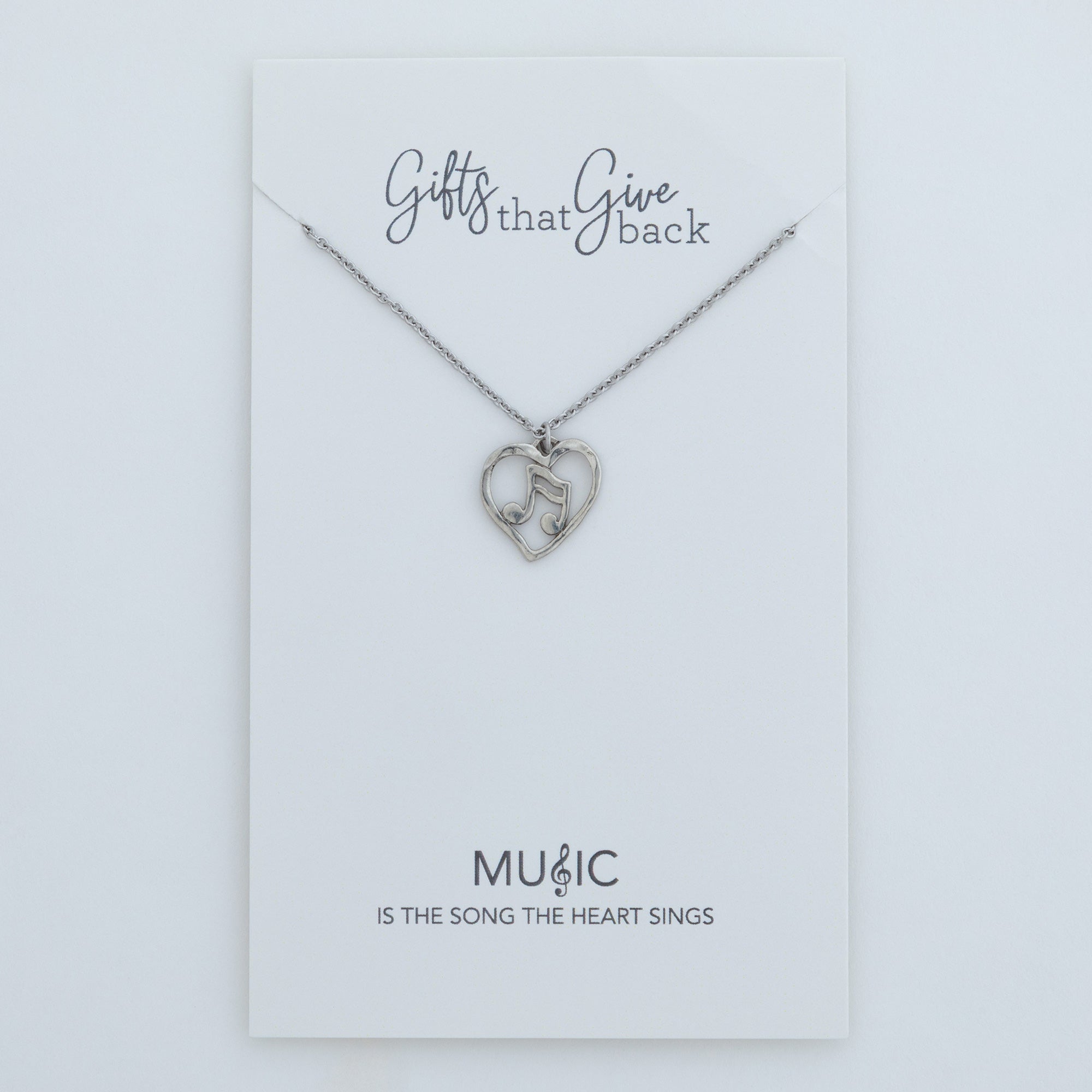 Ultimate Music Lover's Necklace - Premium Pewter Design