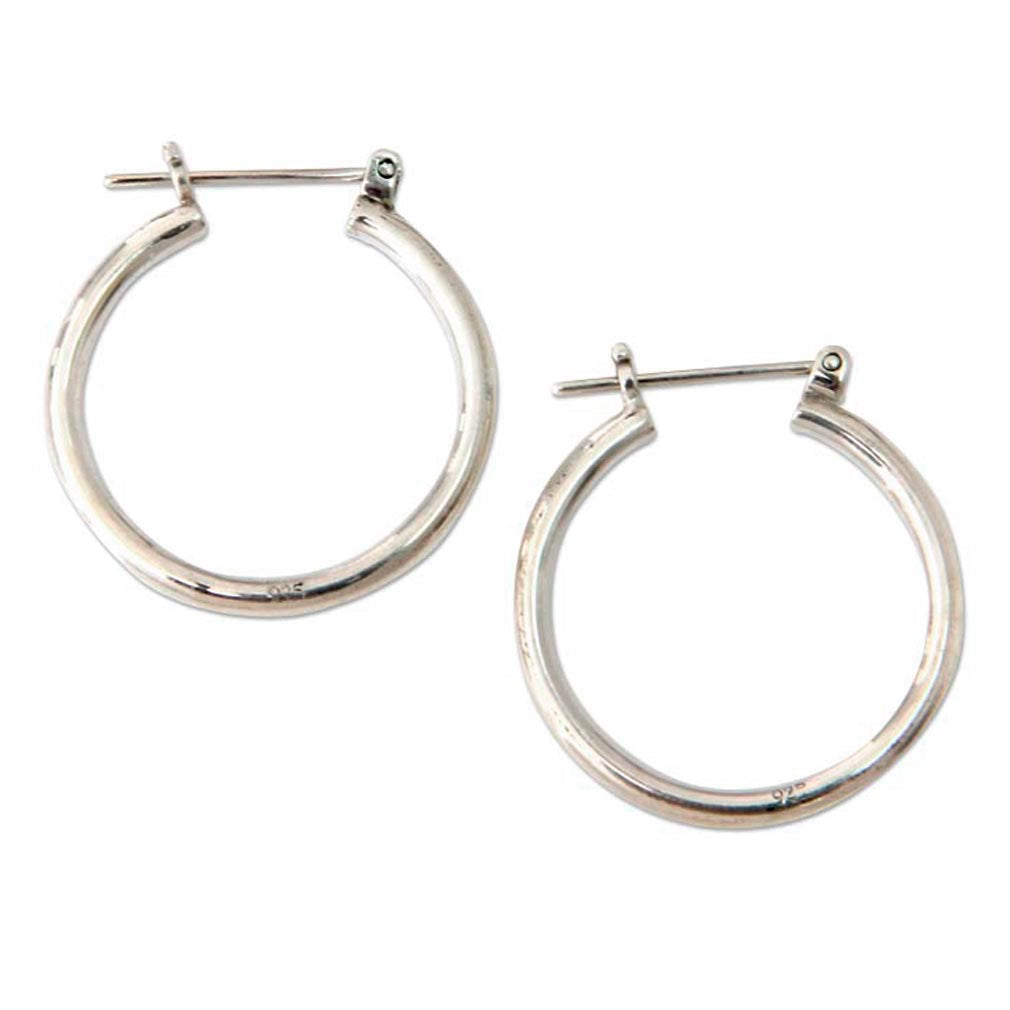 Premium Moonlit Goddess Hoop Earrings - Handcrafted Sterling Silver