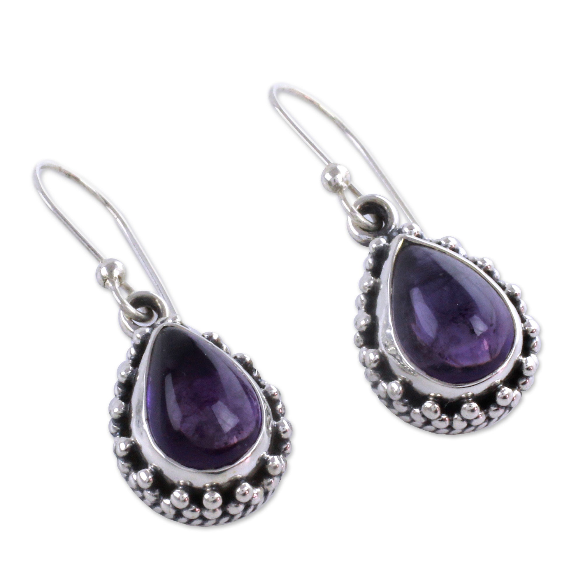 Premium Kiss Me Fair Trade Amethyst Earrings - Ultimate Elegance