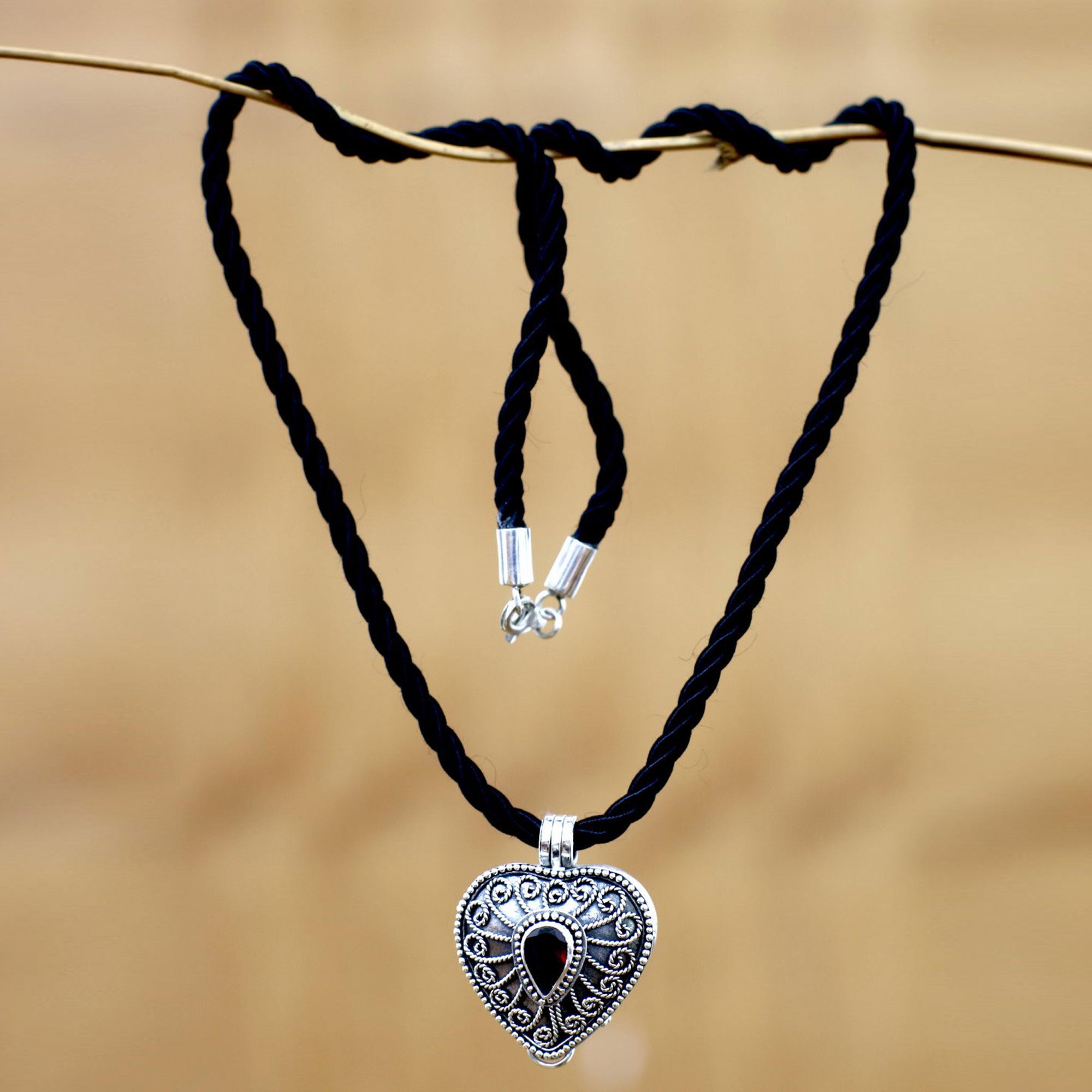 Premium Secret Love Heart Shaped Necklace - Handcrafted Indonesian Jewelry