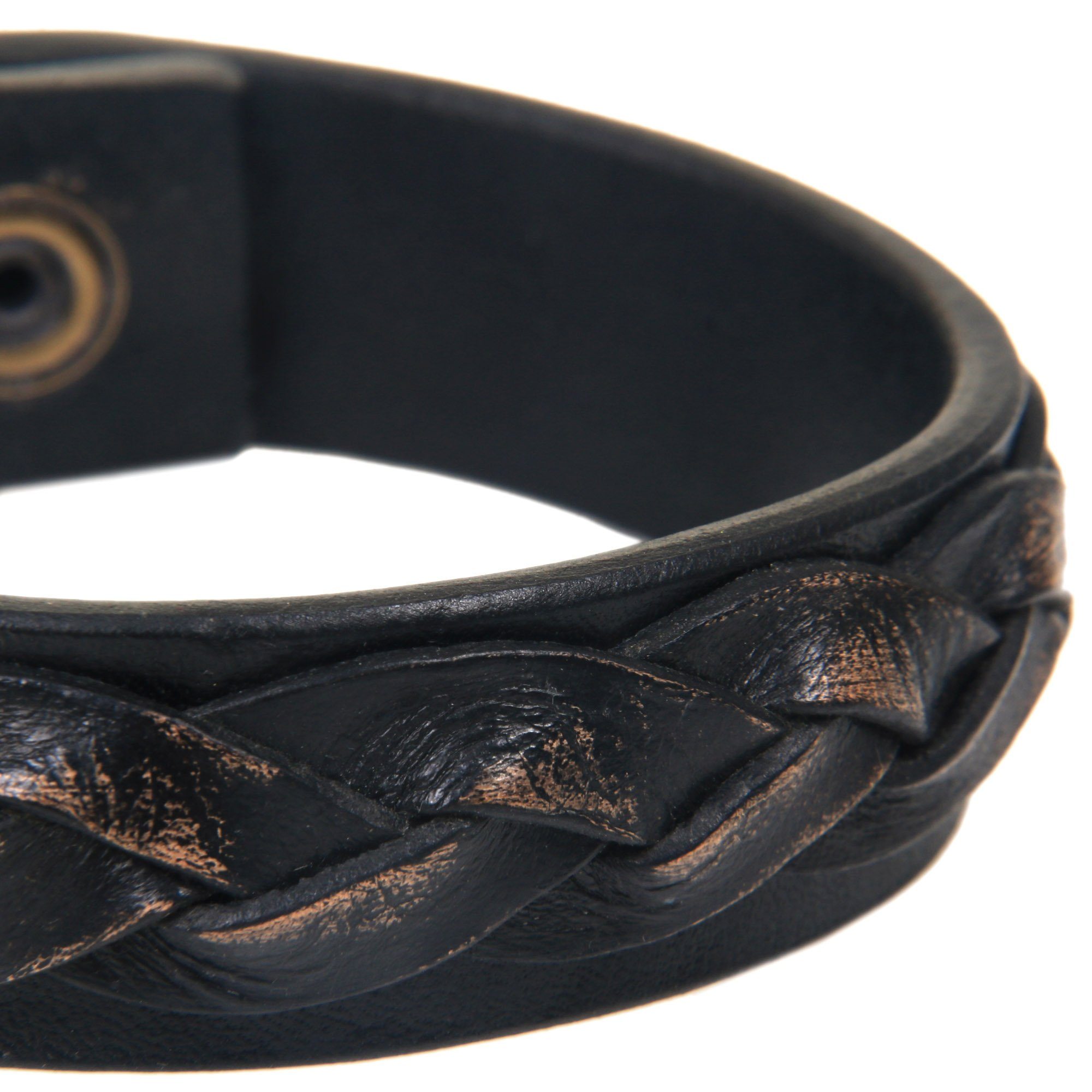 Premium Distressed Leather Bracelet for Men - Handcrafted Style