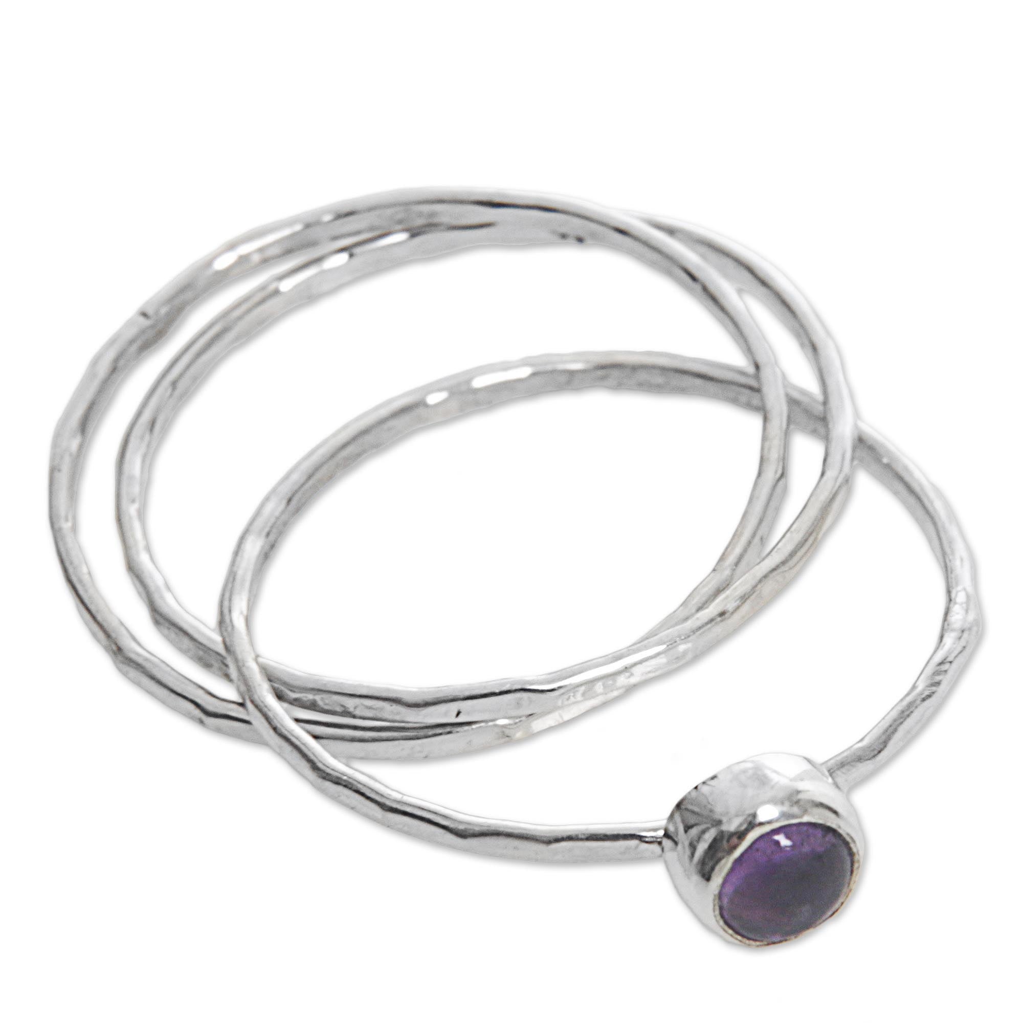 Premium Magical Essence Amethyst Sterling Silver Ring – Handcrafted in Bali