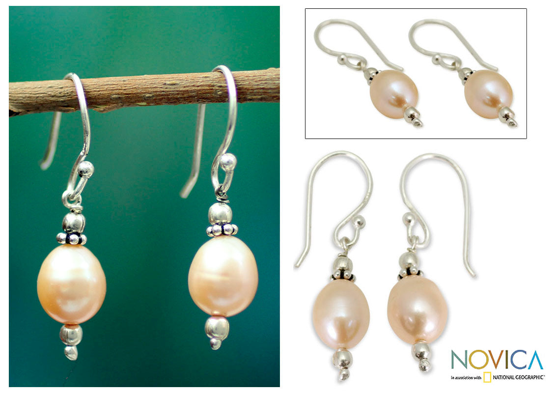 Premium Dawn Destiny Pearl Earrings - Handmade Elegance