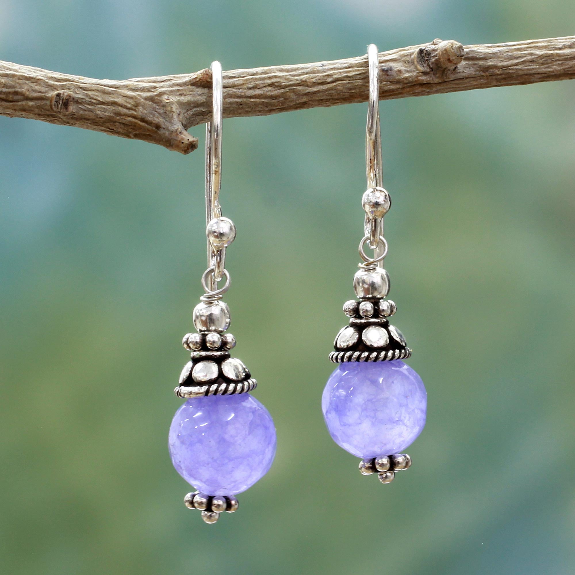 Premium Magical Glow Agate Dangle Earrings - Handcrafted Sterling Silver