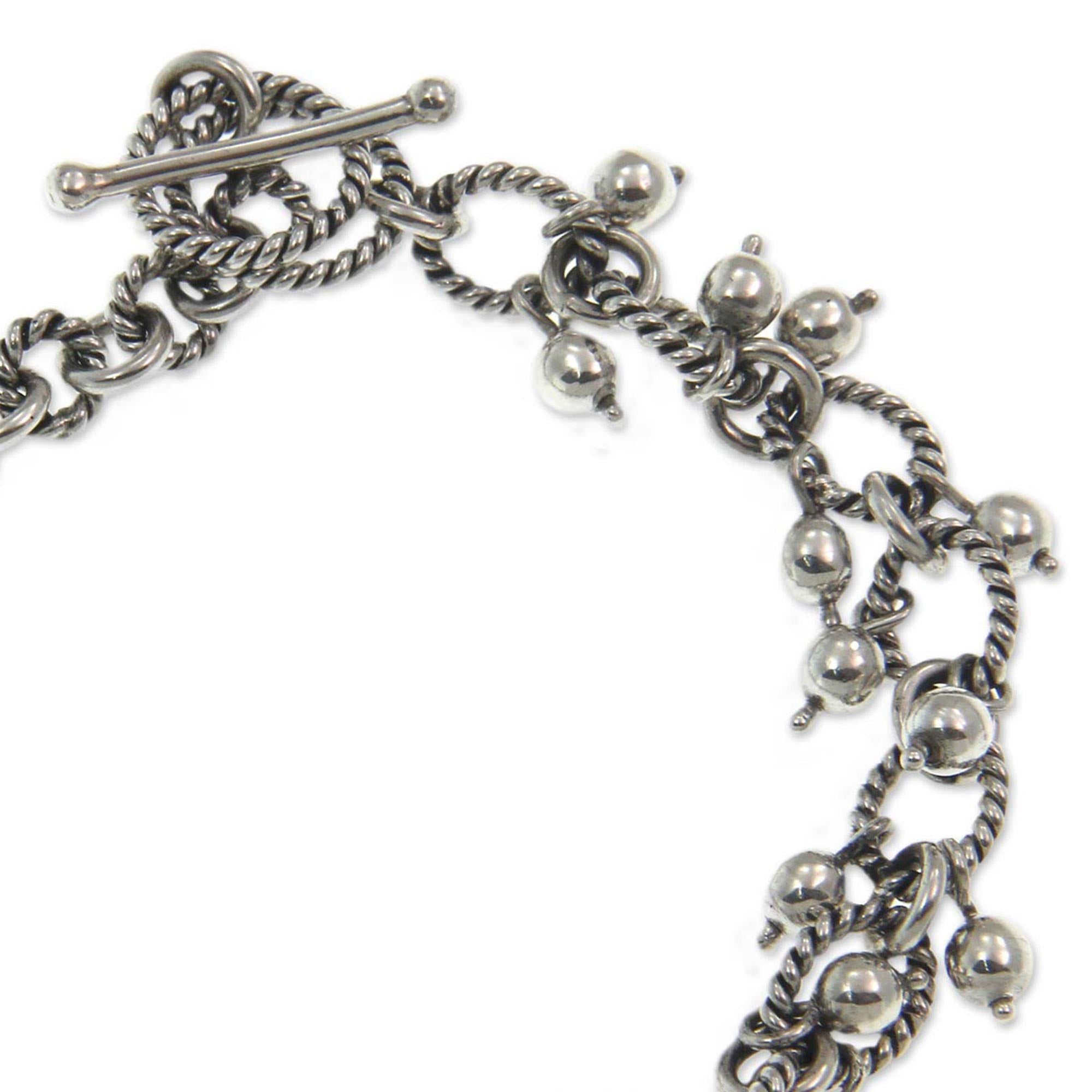 Premium Bright Berries Handmade Balinese Silver Charm Bracelet