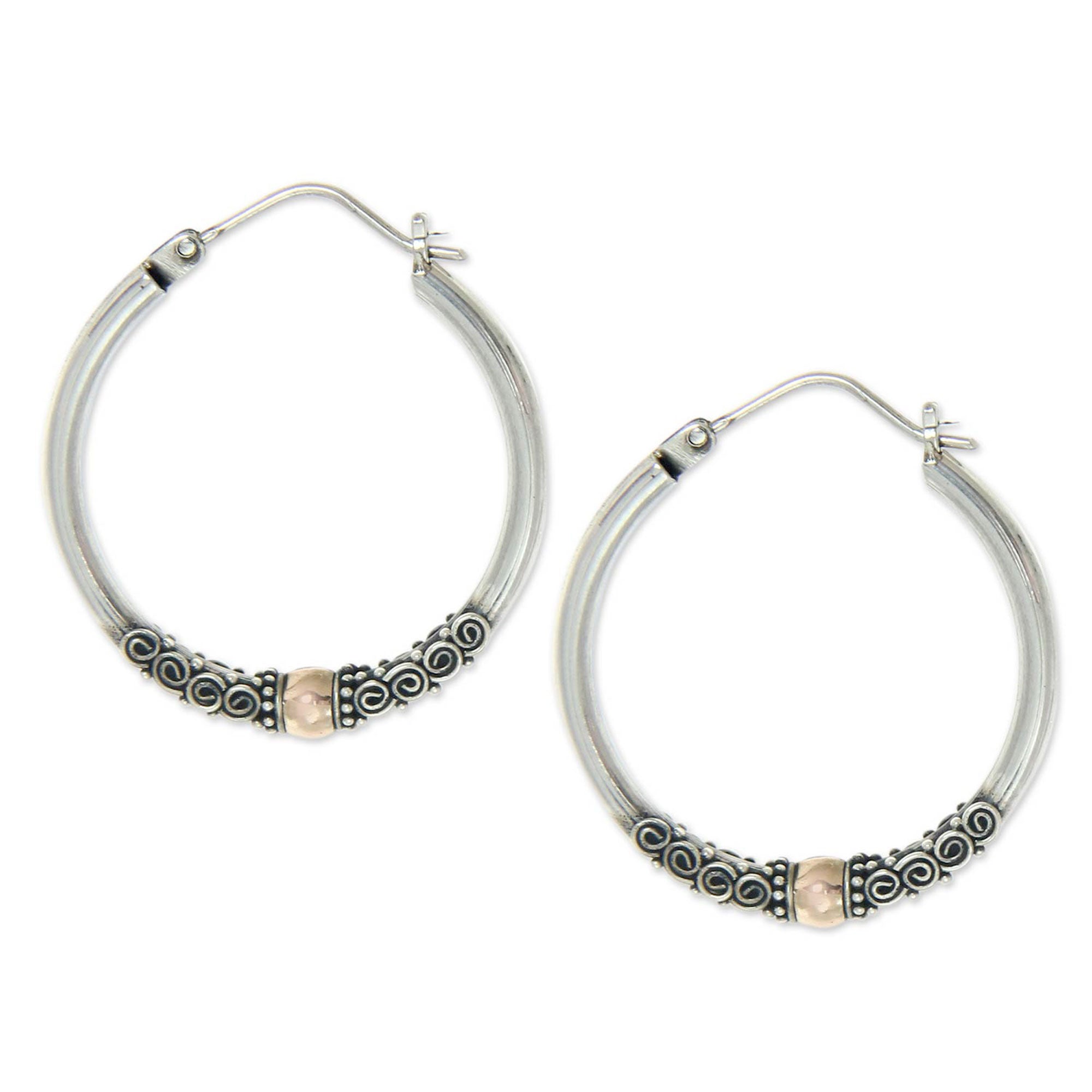 Premium Cloud Kissed Moon Hoop Earrings - Handcrafted Elegance