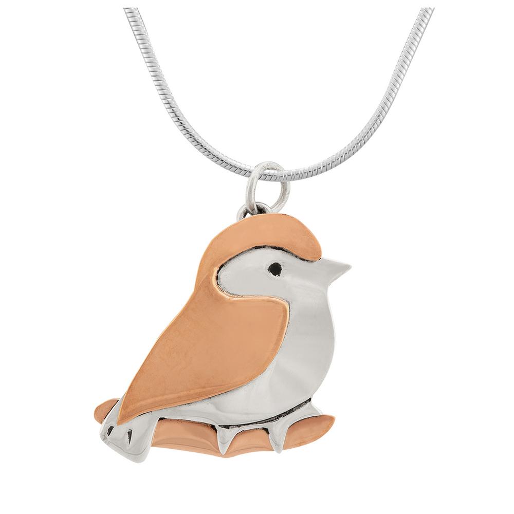 Premium Love Bird Sterling Silver Necklace - Handcrafted Elegance