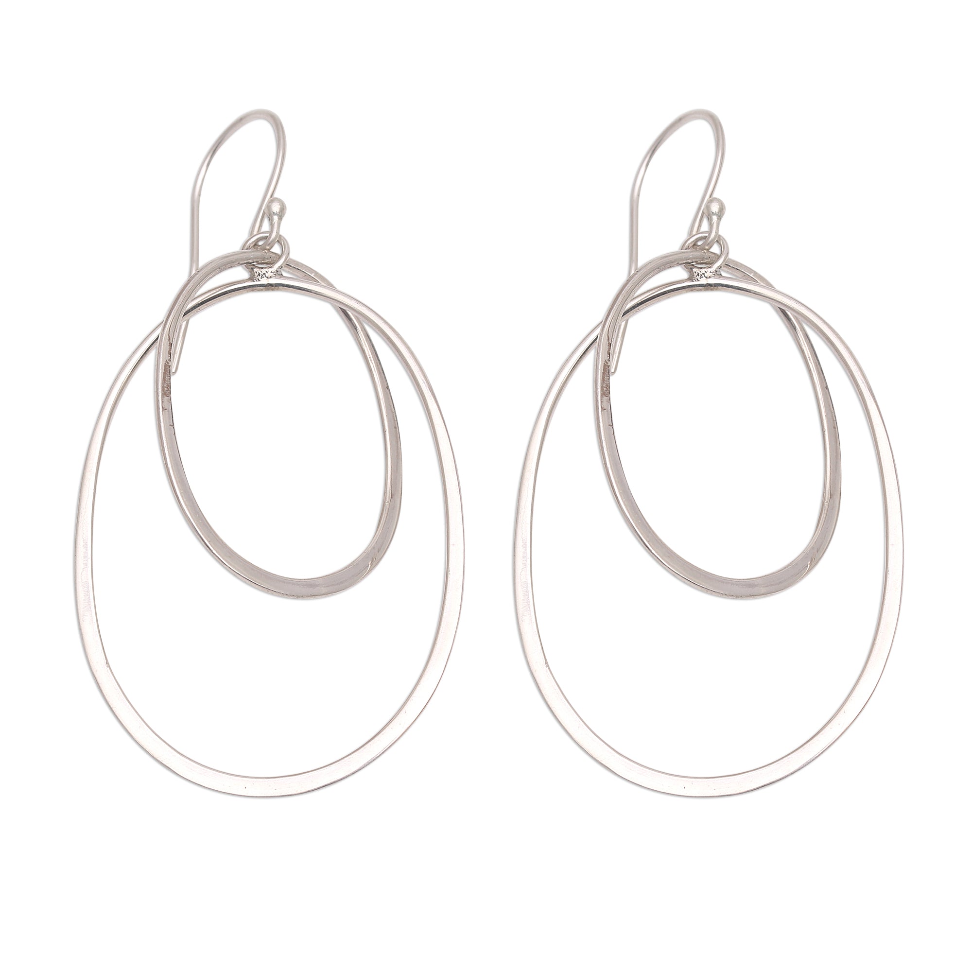 Premium Bali Artisan Sterling Silver Dangle Earrings - Handcrafted Elegance