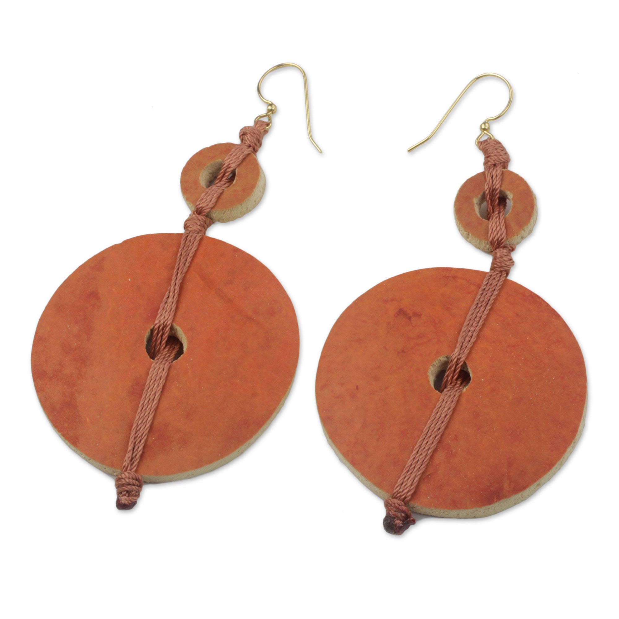 Premium Tropical Calabash Dangle Earrings - Organic Elegance