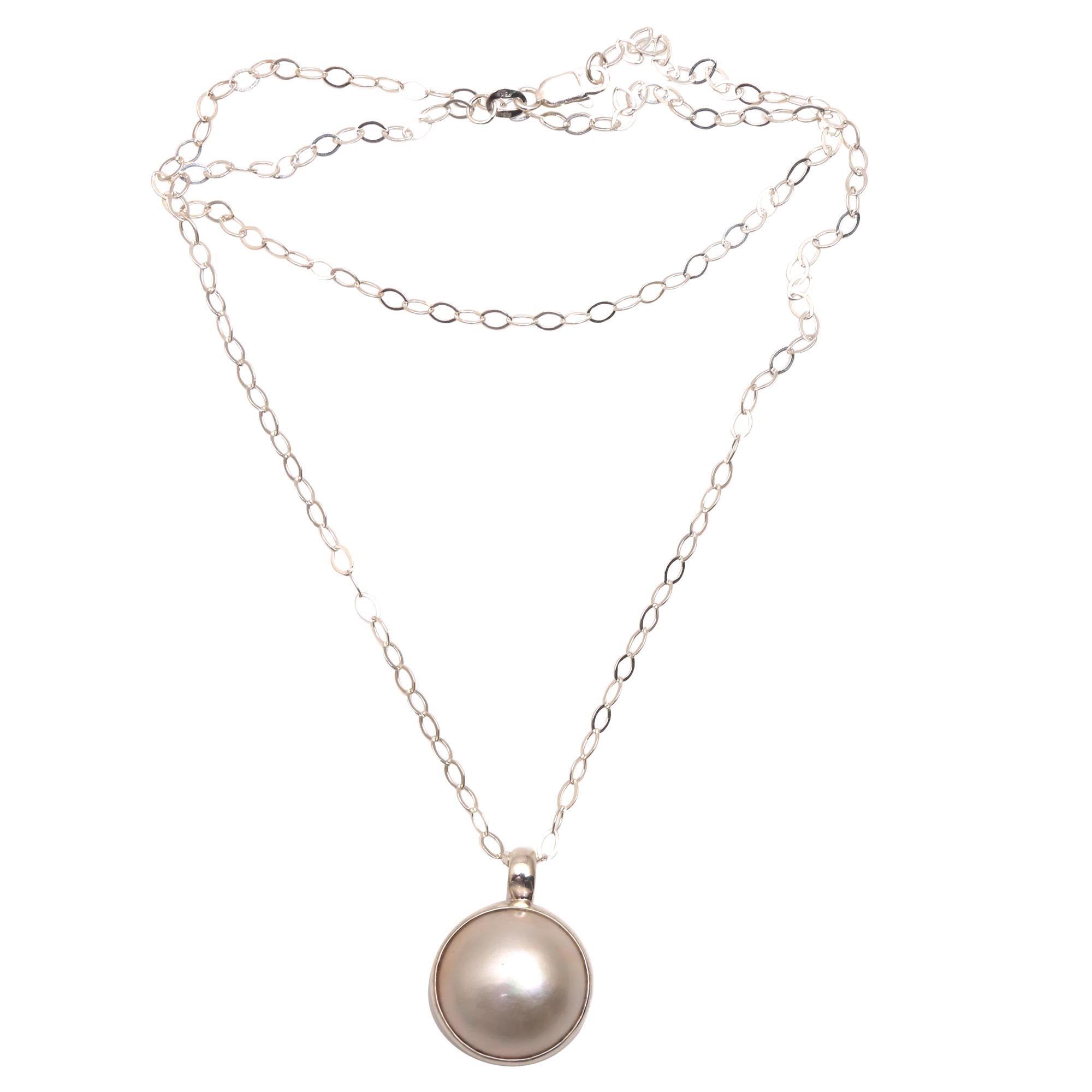 Premium Glowing Love White Cultured Pearl Pendant Necklace - Bali's Mutiara Collection