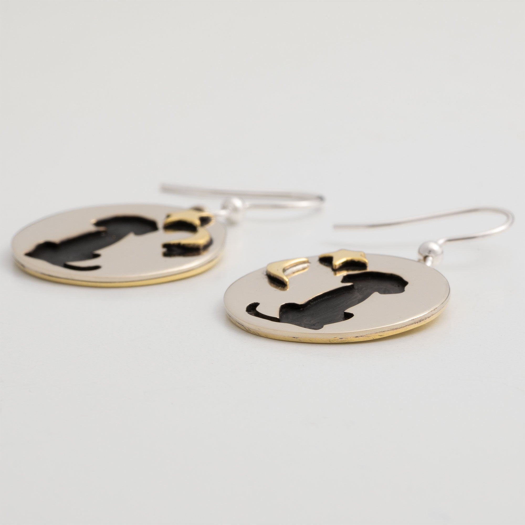 Premium Dog Lover's Moonlight Earrings - Handmade in Mexico