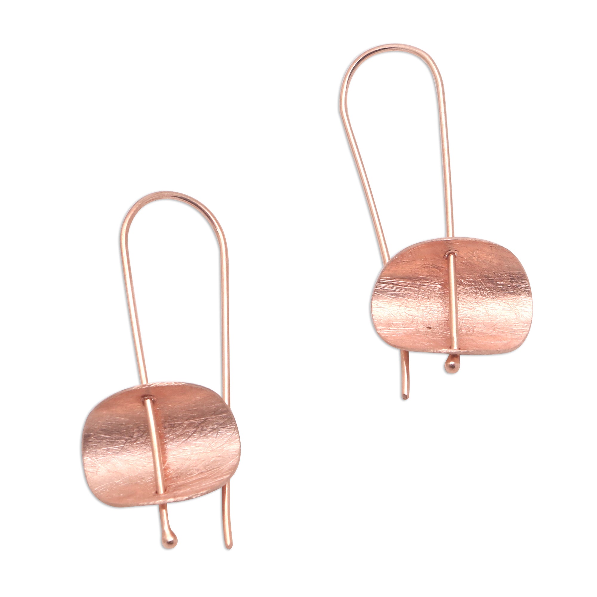 Premium Urban Minimalist Rose Gold Drop Earrings