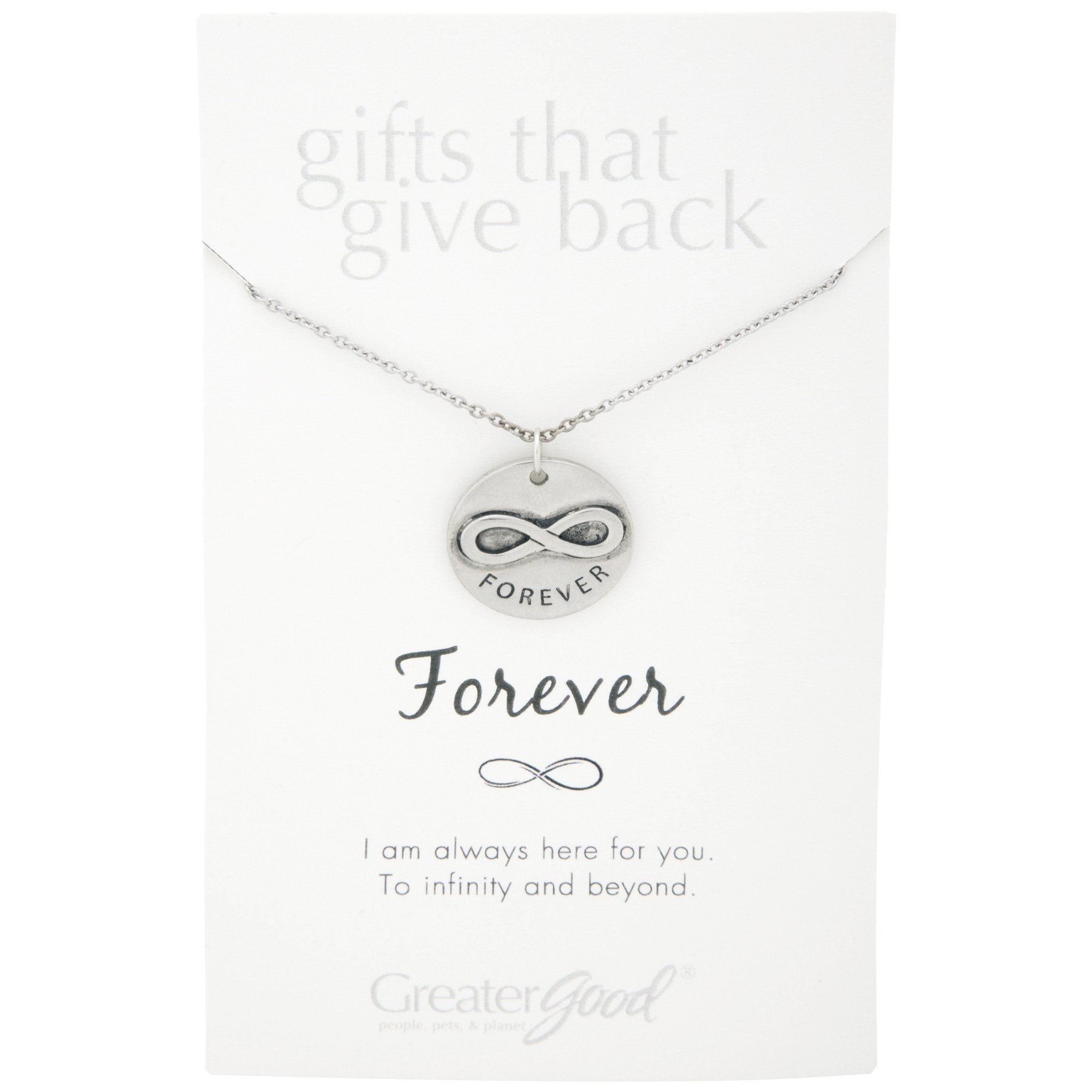 Premium Infinite Love Pewter Necklace - Ultimate Heartfelt Gift