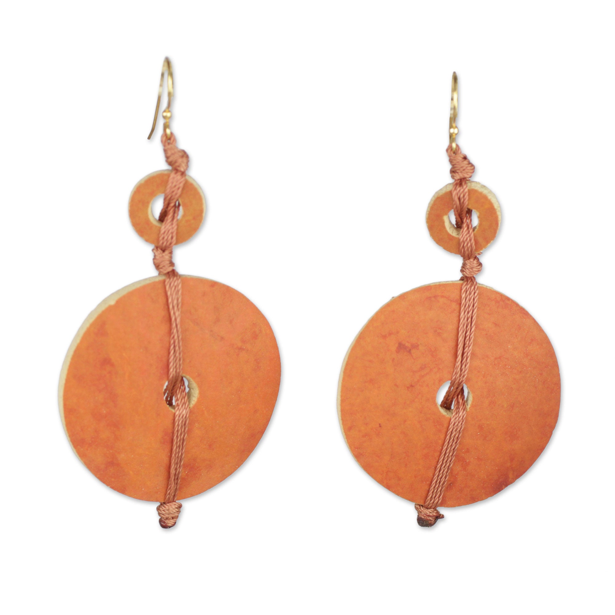 Premium Tropical Calabash Dangle Earrings - Organic Elegance