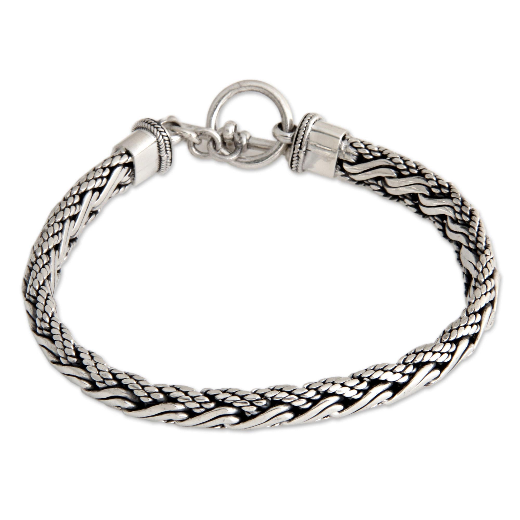 Premium Sterling Silver Surf Bracelet for Men - Handcrafted in Bali