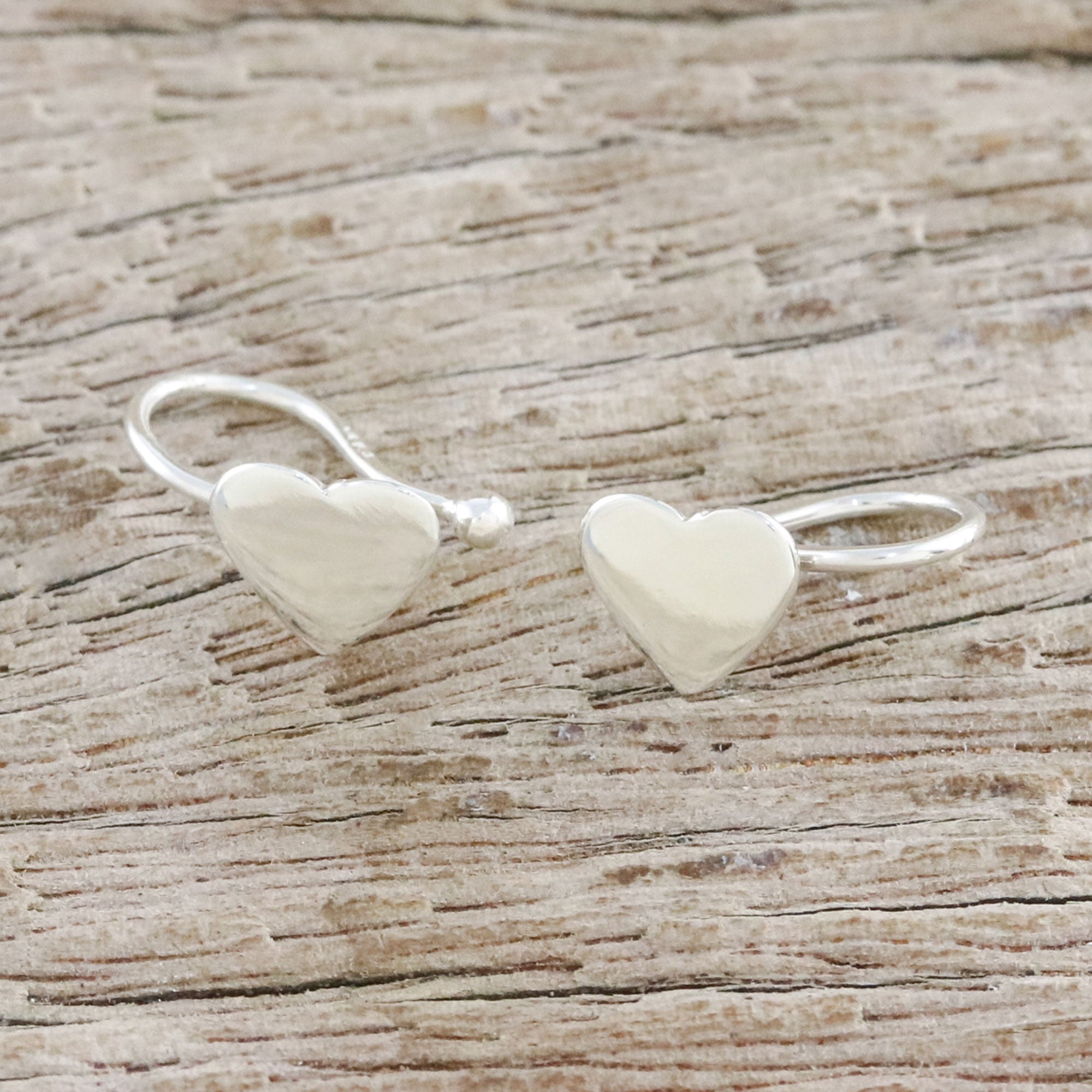 Premium Petite Hearts Ear Cuffs - Handcrafted Sterling Silver Jewelry