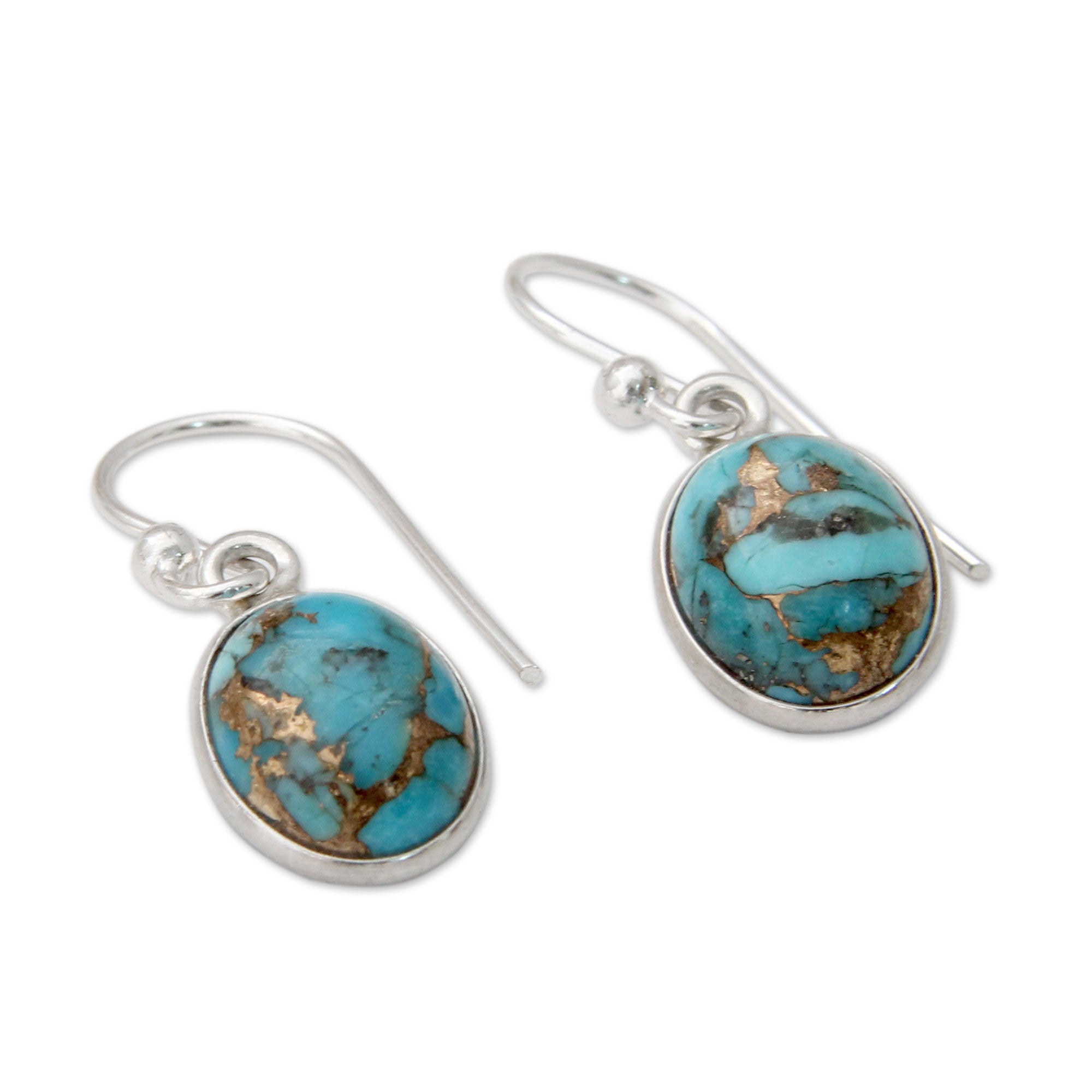 Premium Sky Harmony Turquoise Dangle Earrings