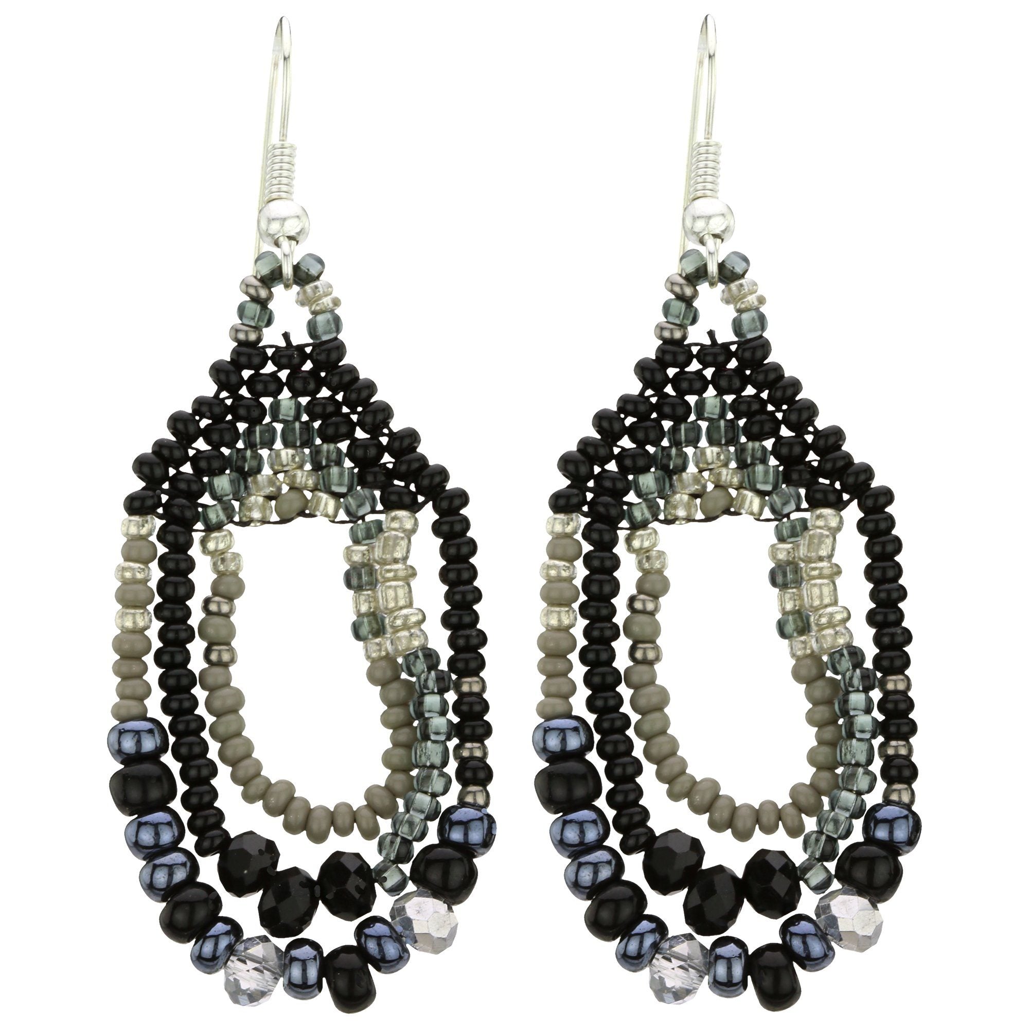 Premium Three Cheers Beaded Earrings - Handmade Fair Trade Jewelry