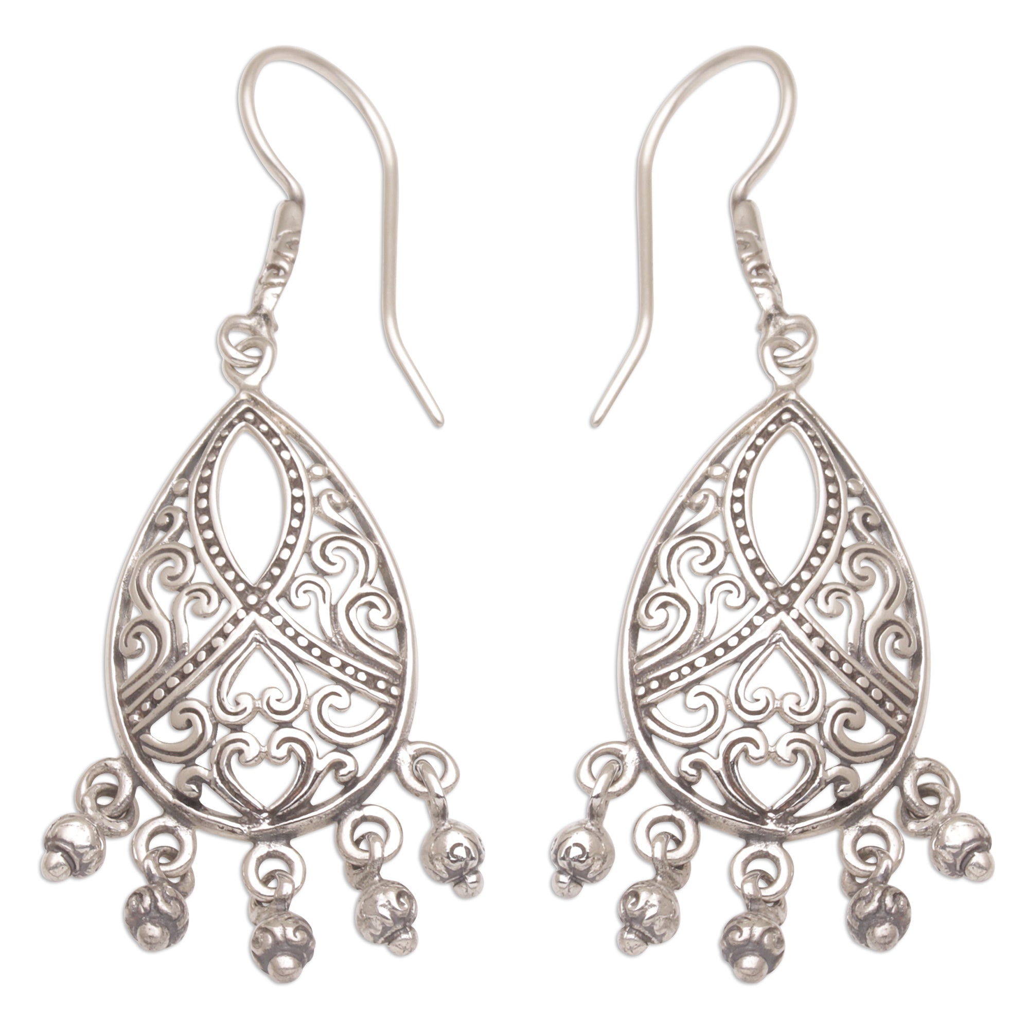 Premium Artisan Handmade 925 Sterling Silver Chandelier Earrings