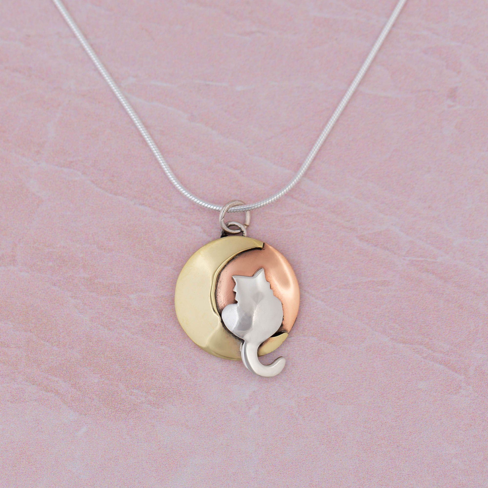 Premium Moonlight Cat Charm Necklace