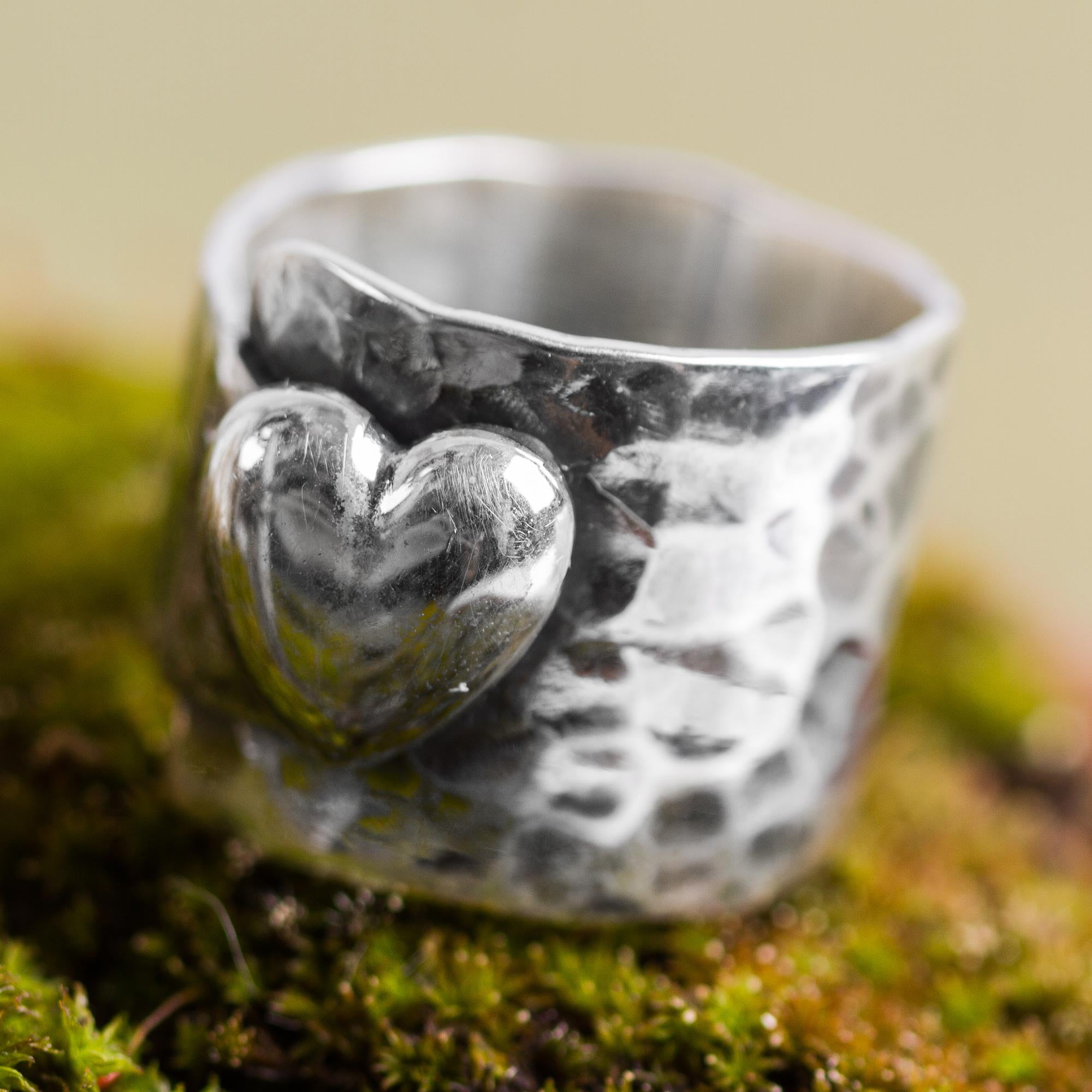 Premium Handcrafted Andean Heartfelt Hug Ring