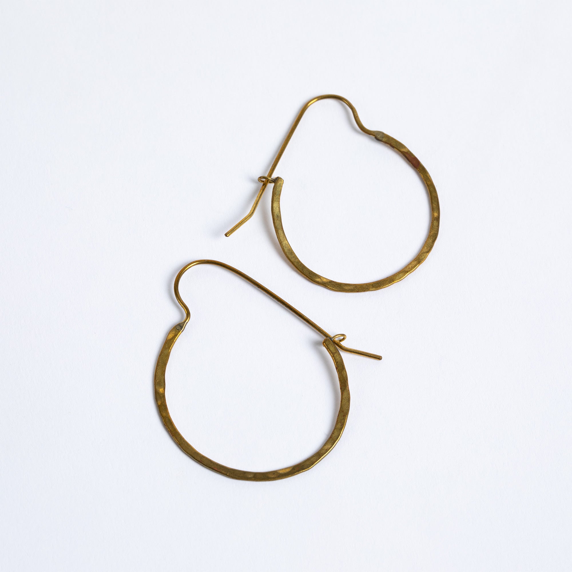 Premium Handcrafted Sasa Hoop Brass Earrings