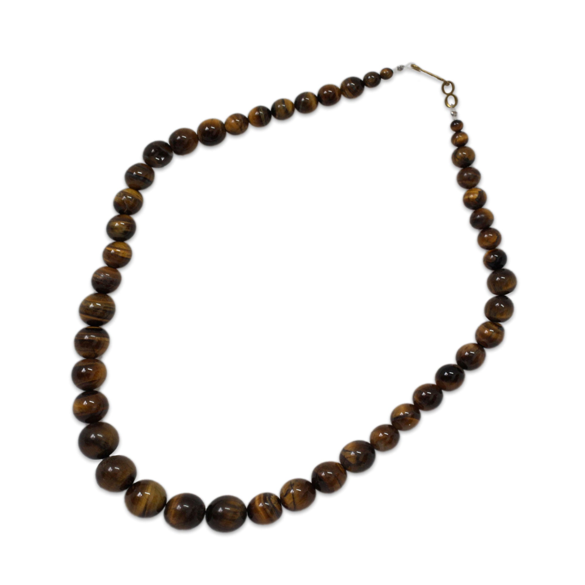 Premium Golden Light Tiger's Eye Beaded Necklace - Esombo