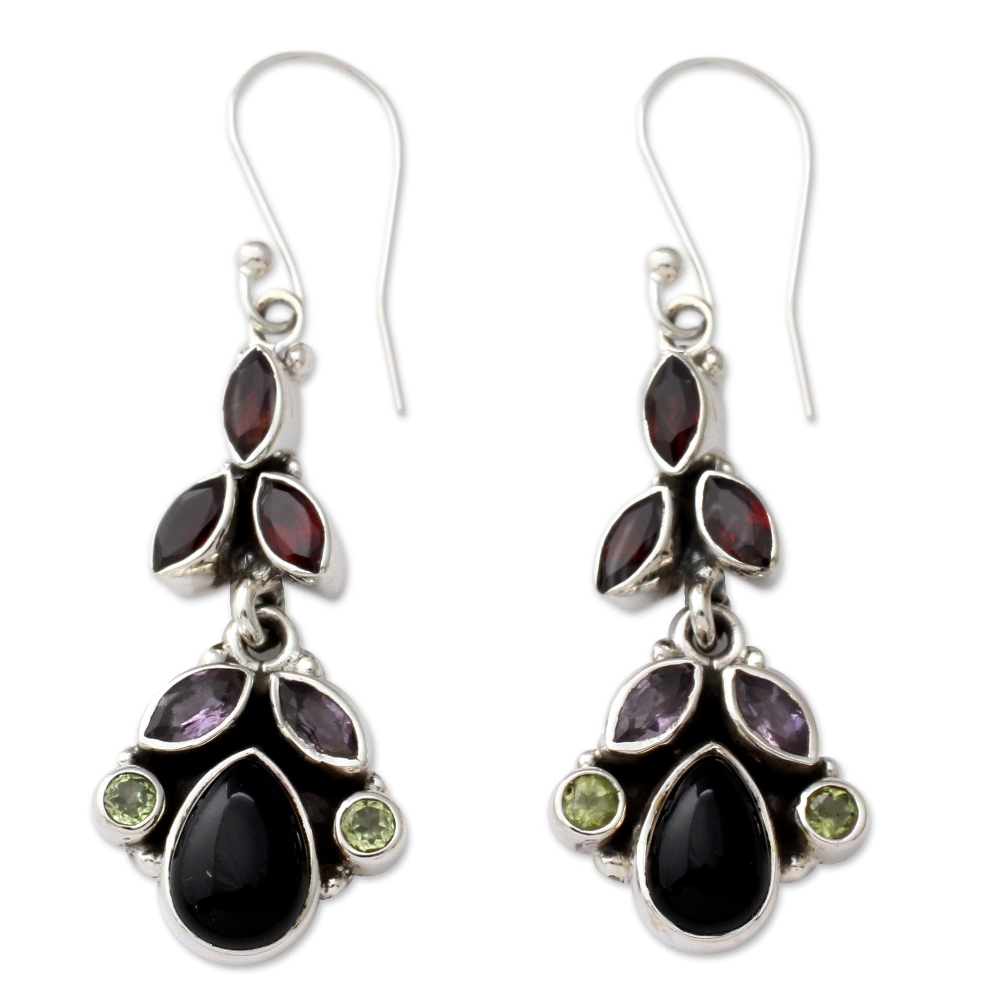 Premium Abundance Sterling Silver Gemstone Earrings