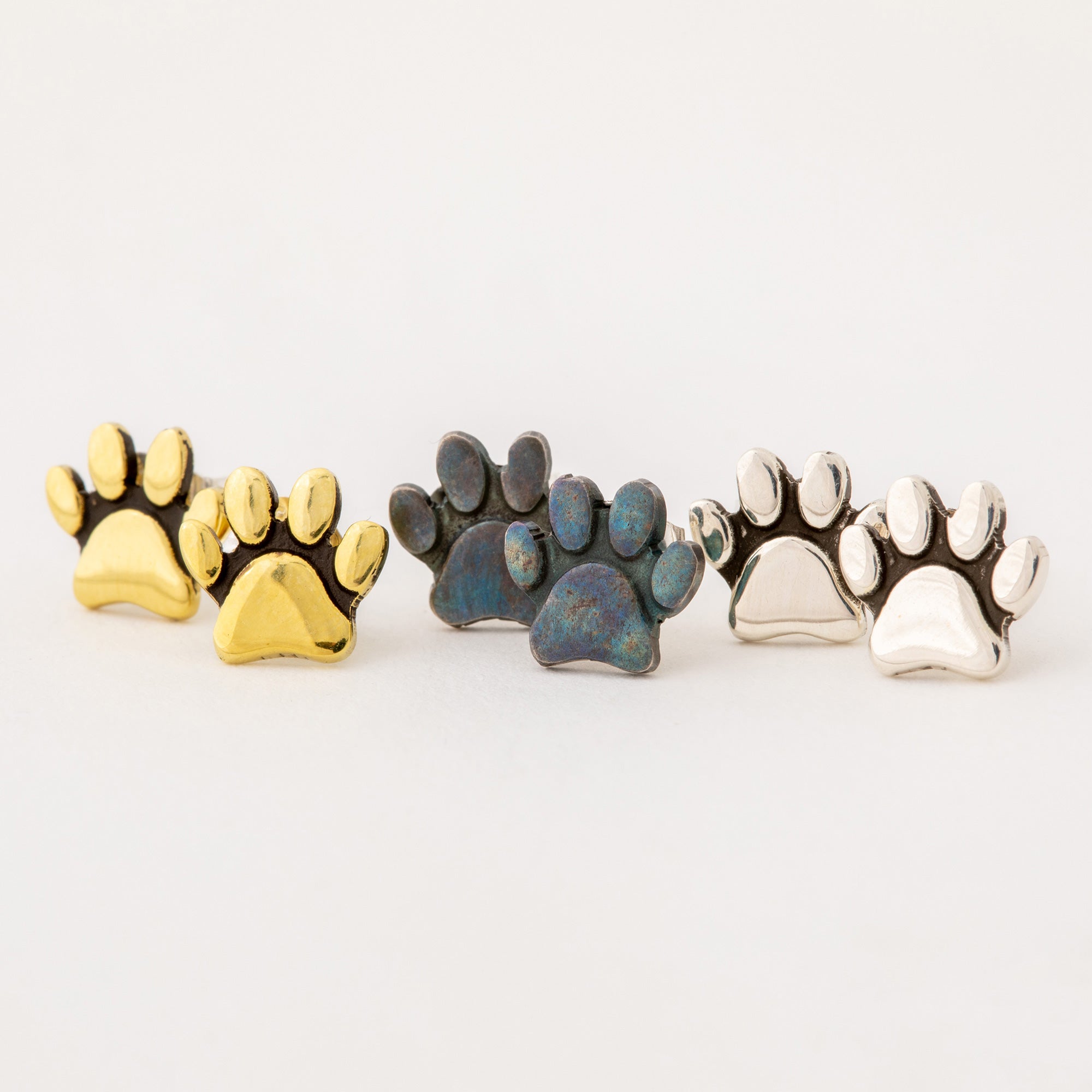 Premium Paw Print Earrings Set - 3 Unique Styles