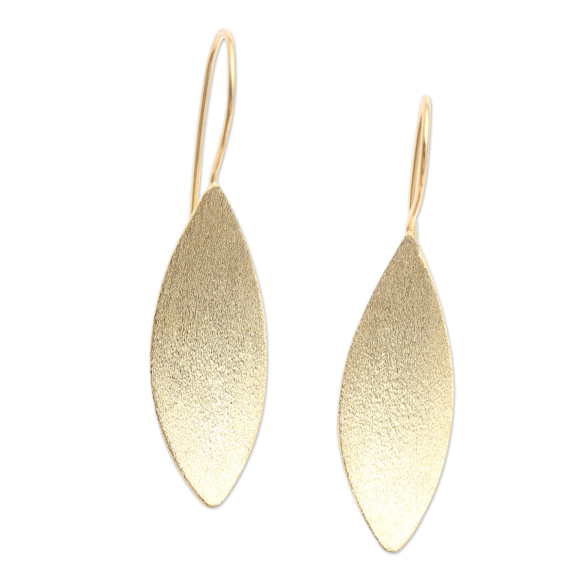 Premium Sunflower Seed Drop Earrings - 18k Gold-Plated Floral Elegance