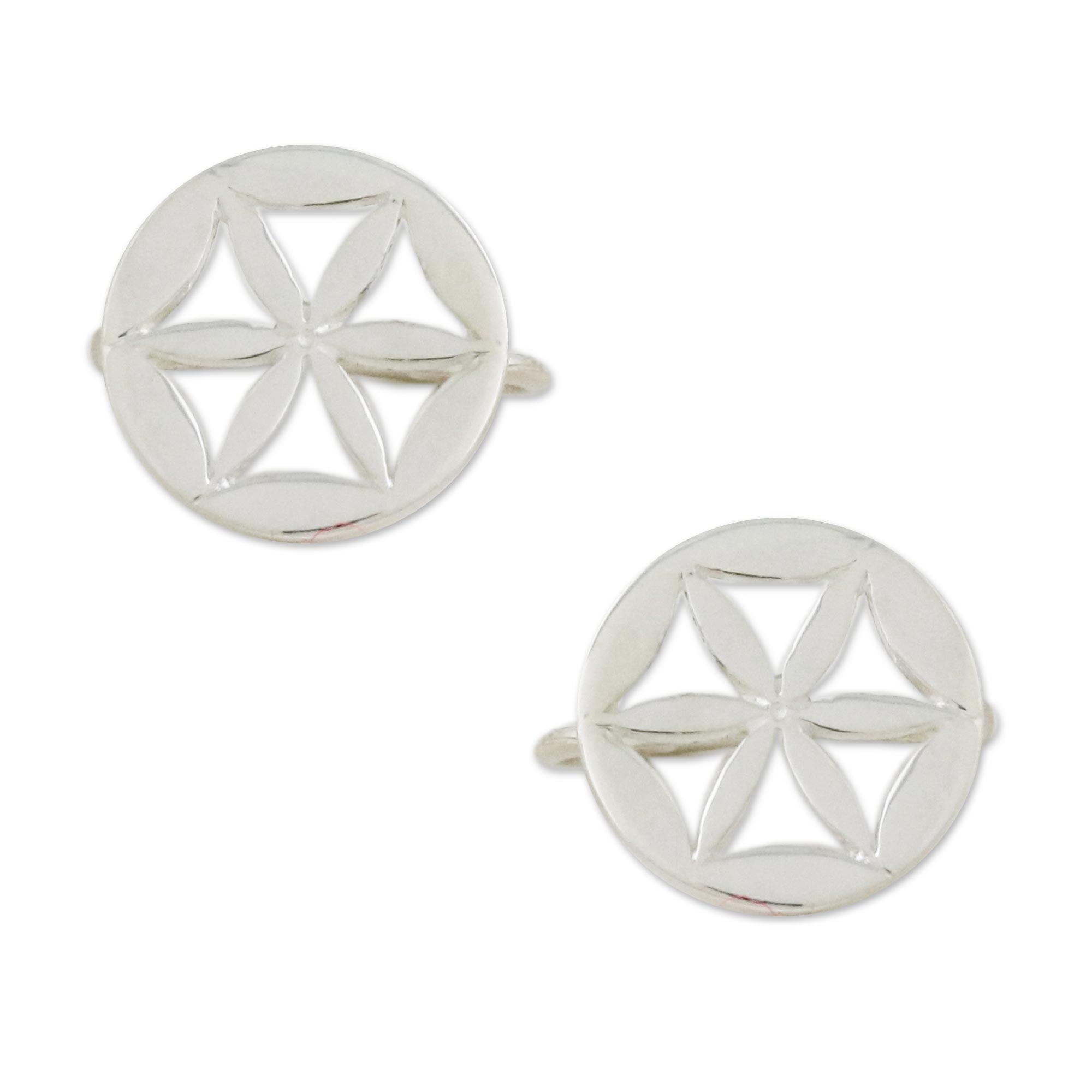 Premium Star Petals Sterling Silver Ear Cuffs - Ultimate Thai Craftsmanship