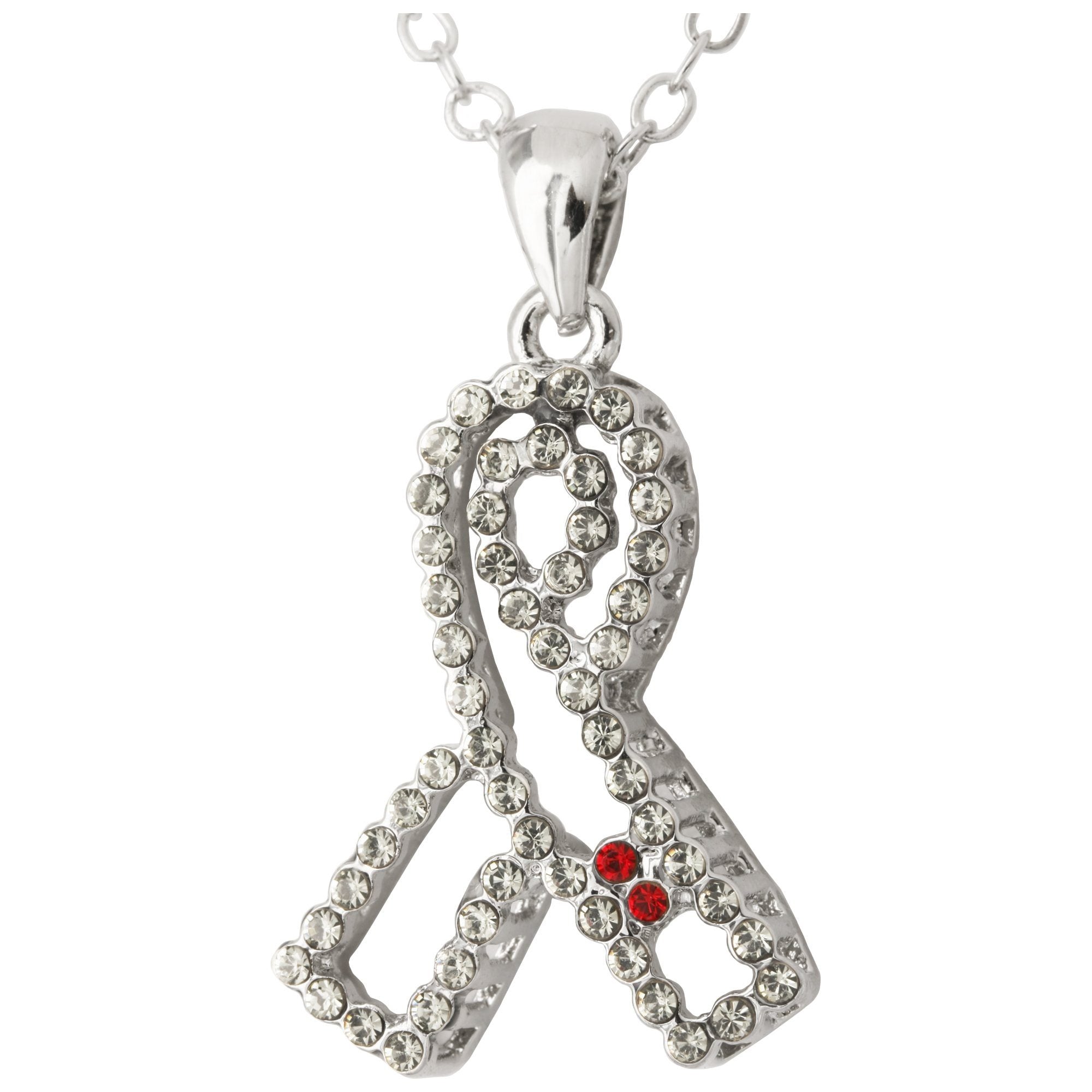 Premium Crystal Diabetes Awareness Necklace - Ultimate Style & Support