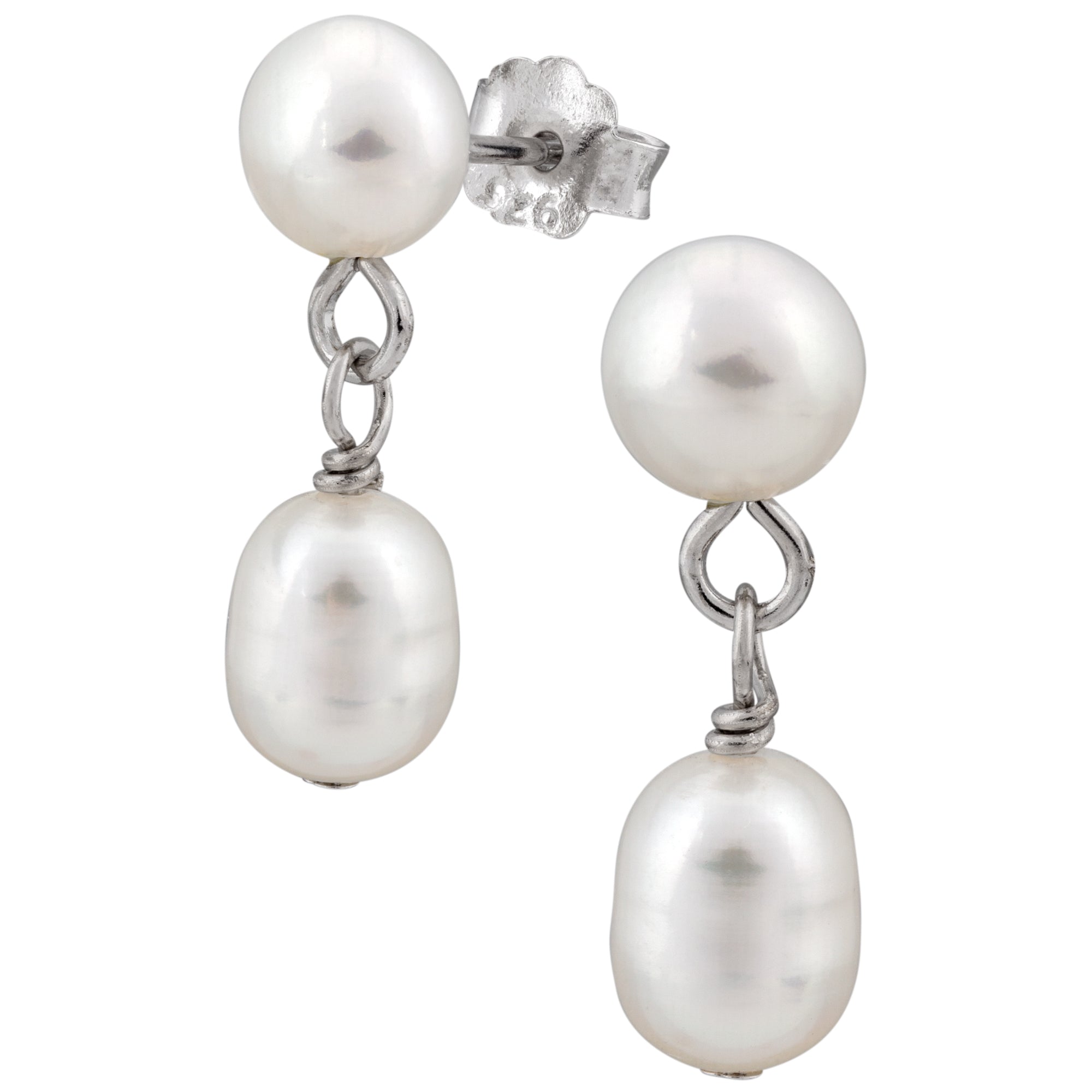 Premium Freshwater Pearl Dangle Earrings - Timeless Elegance