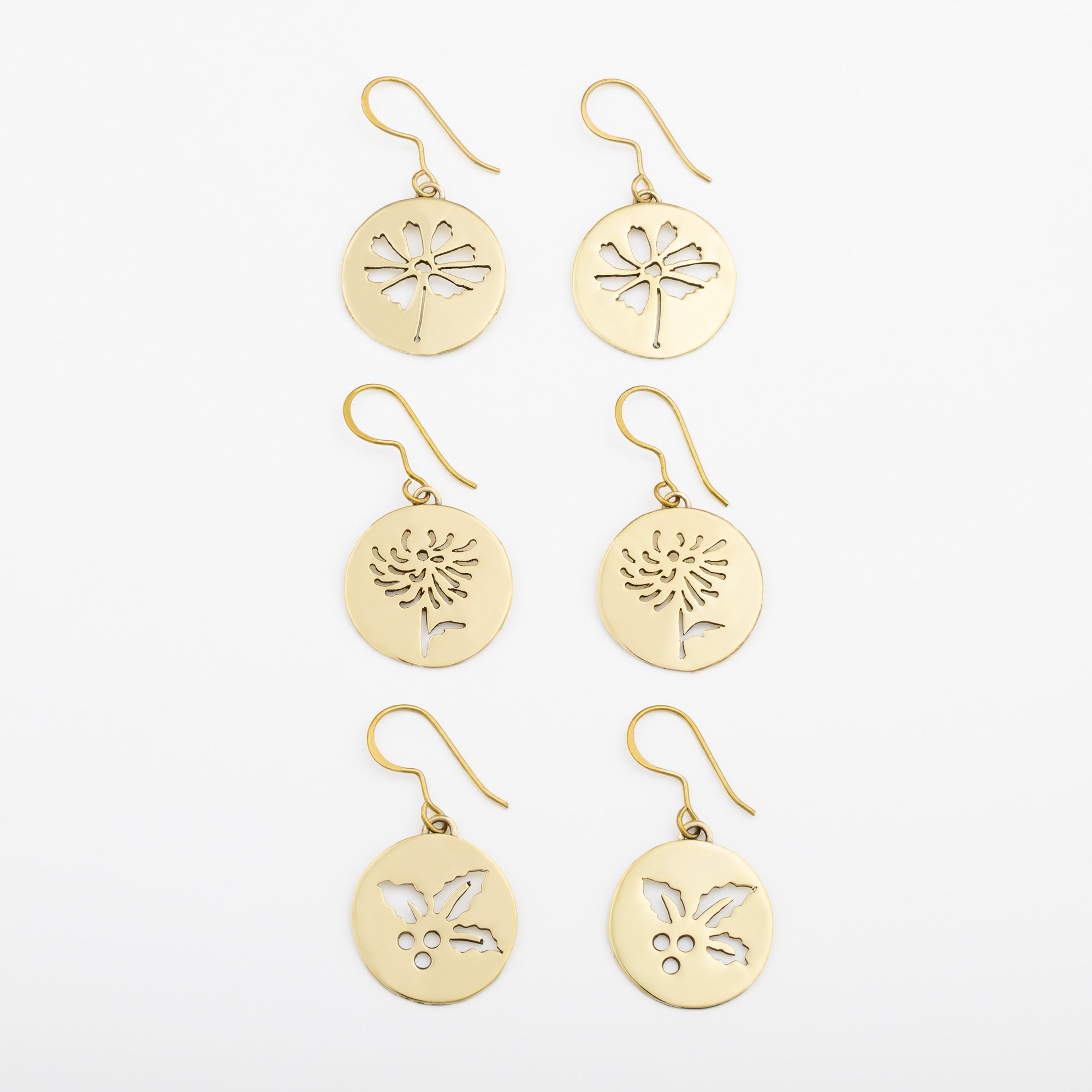 Premium Birth Month Flower Earrings - Handmade Floral Jewelry