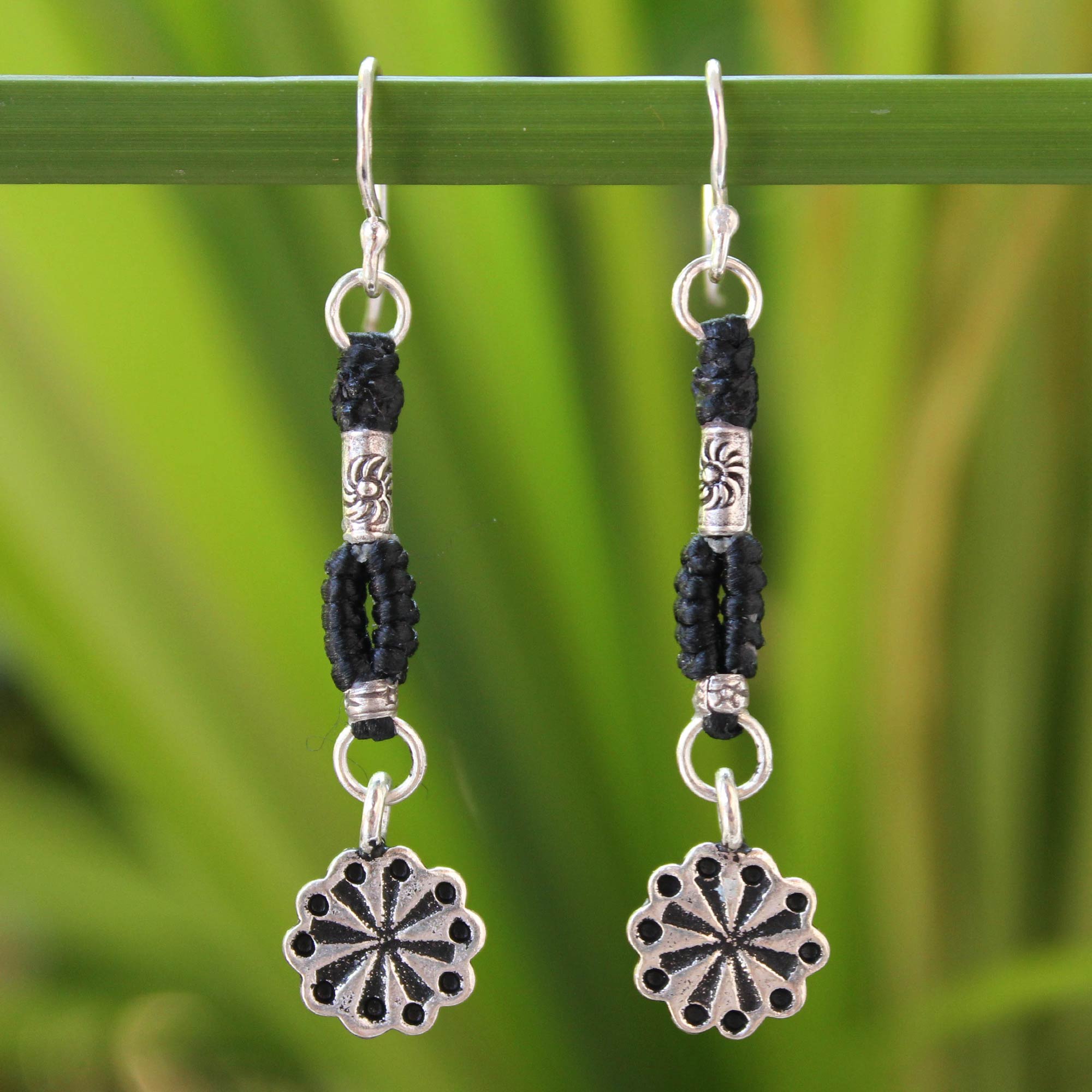 Premium Urban Sparkler Silver Dangle Earrings - Handcrafted Elegance