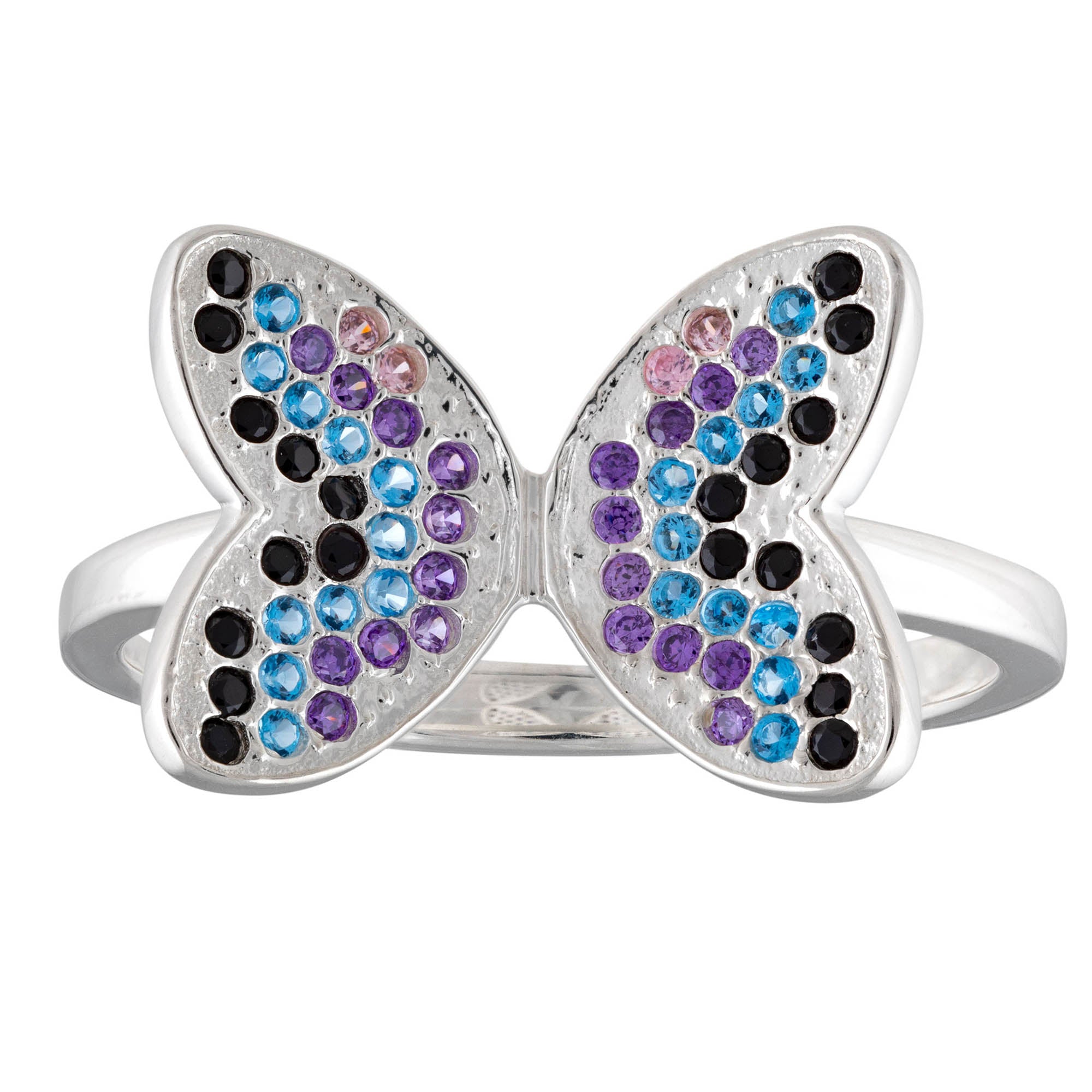 Ultimate Sparkle Butterfly Sterling Silver & Crystal Ring